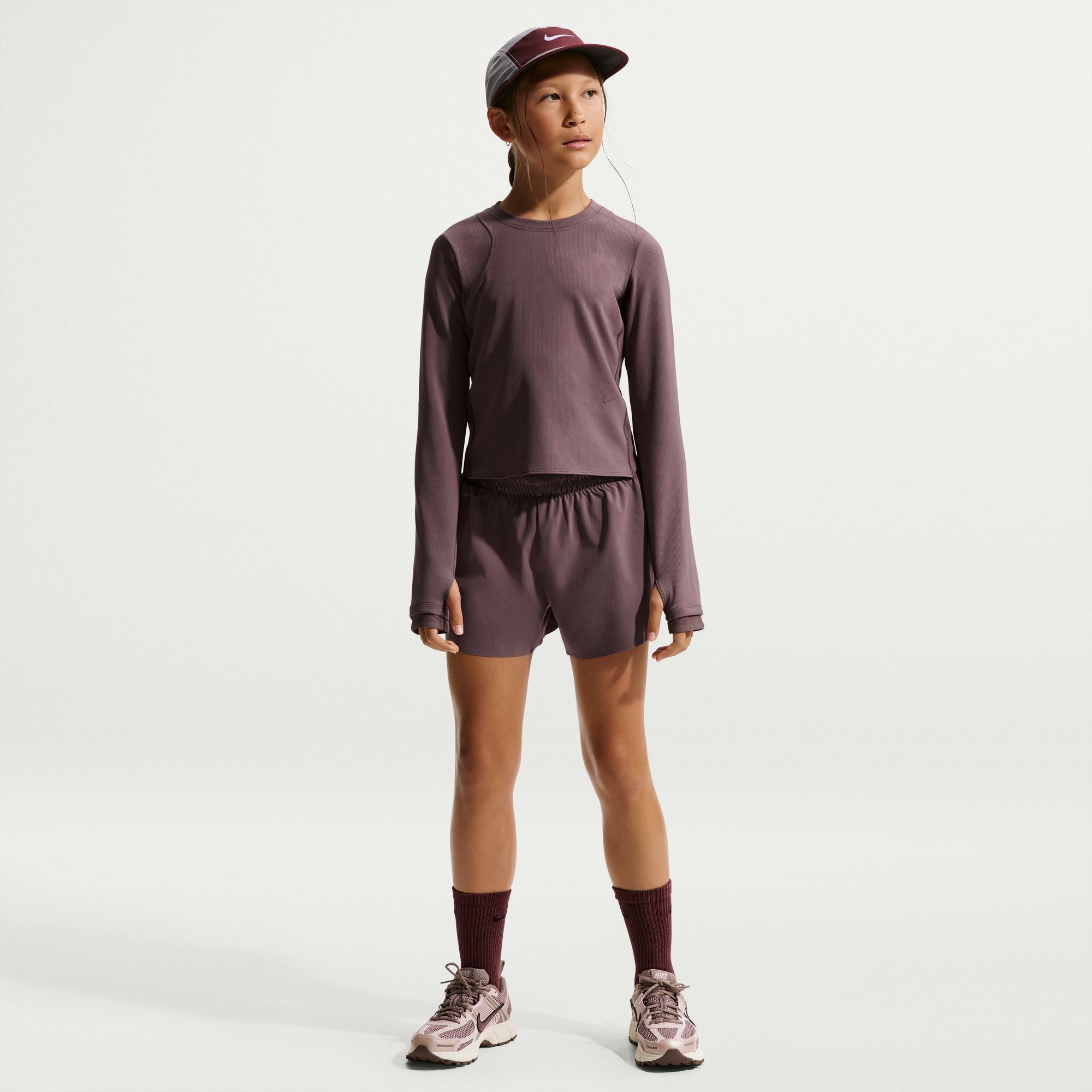 Nike Girls' MAVN Dri-FIT Ribbed Long Sleeve Top product image
