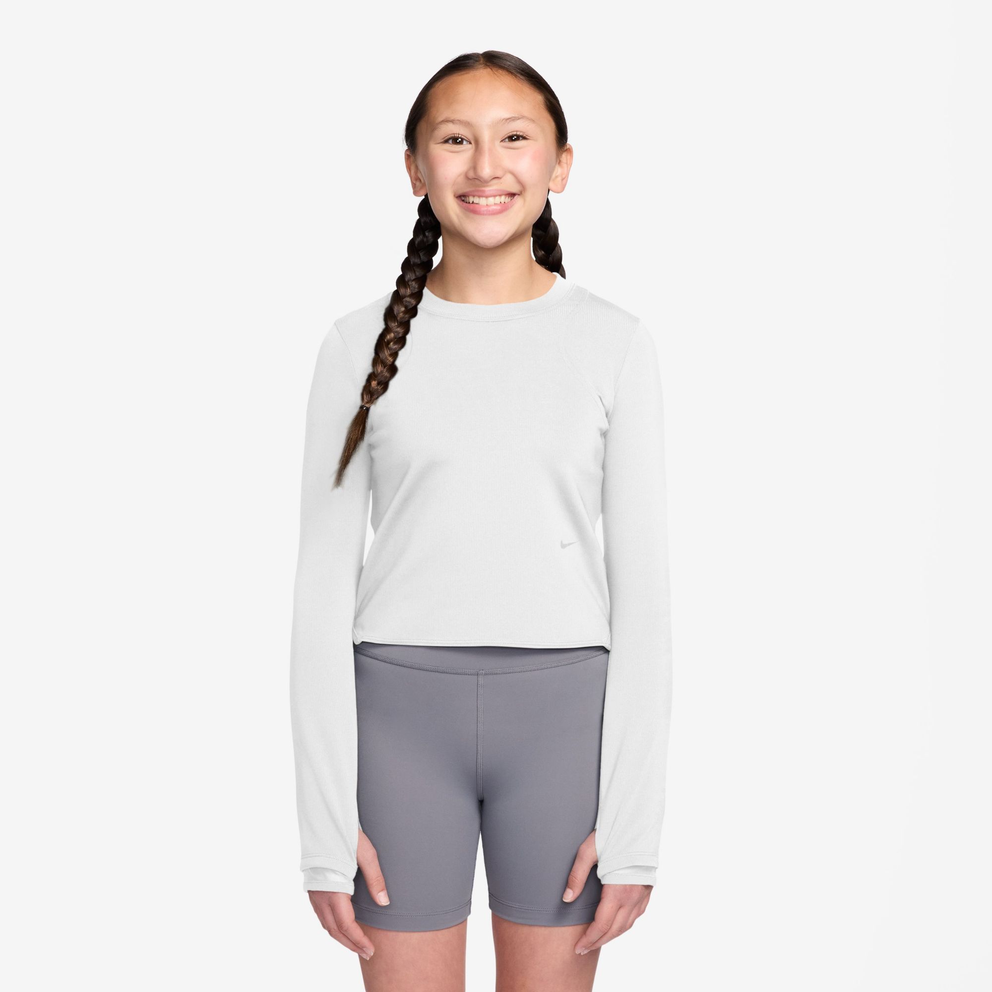 Nike Girls' MAVN Dri-FIT Ribbed Long Sleeve Top product image