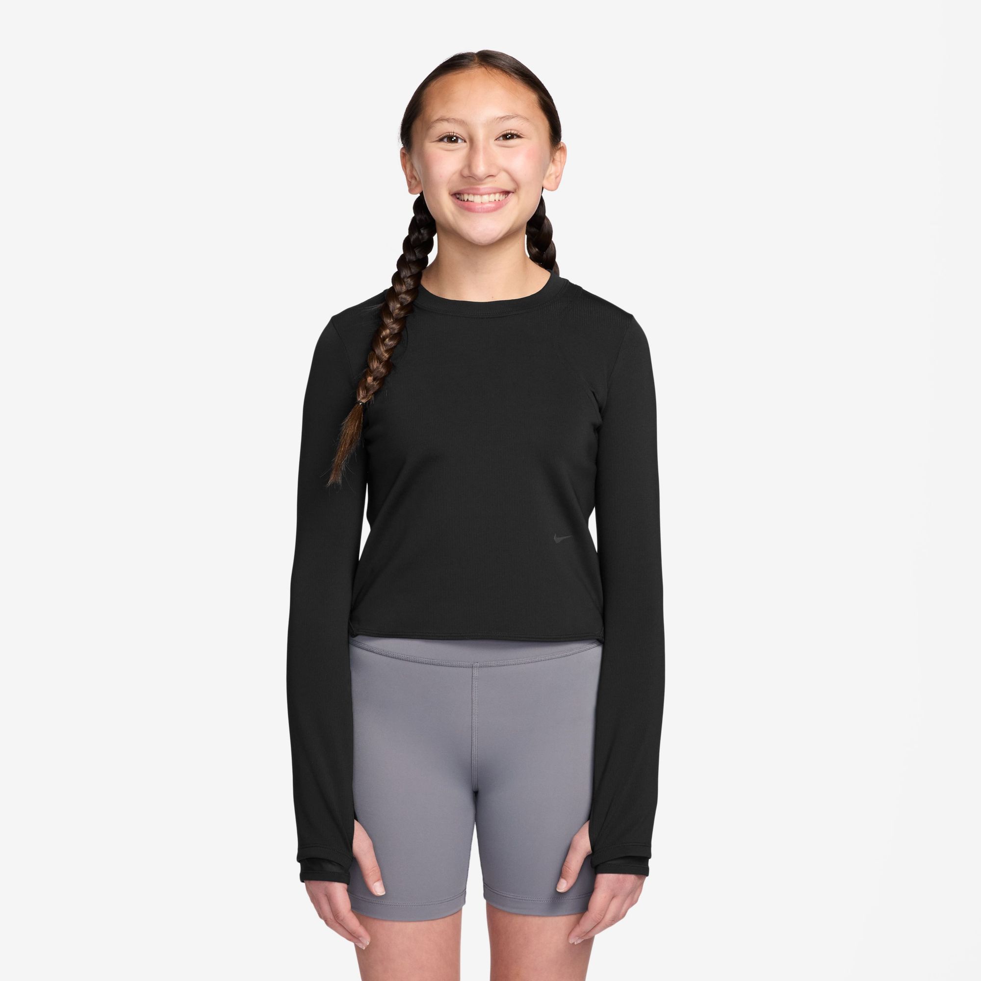 Nike Girls' MAVN Dri-FIT Ribbed Long Sleeve Top product image