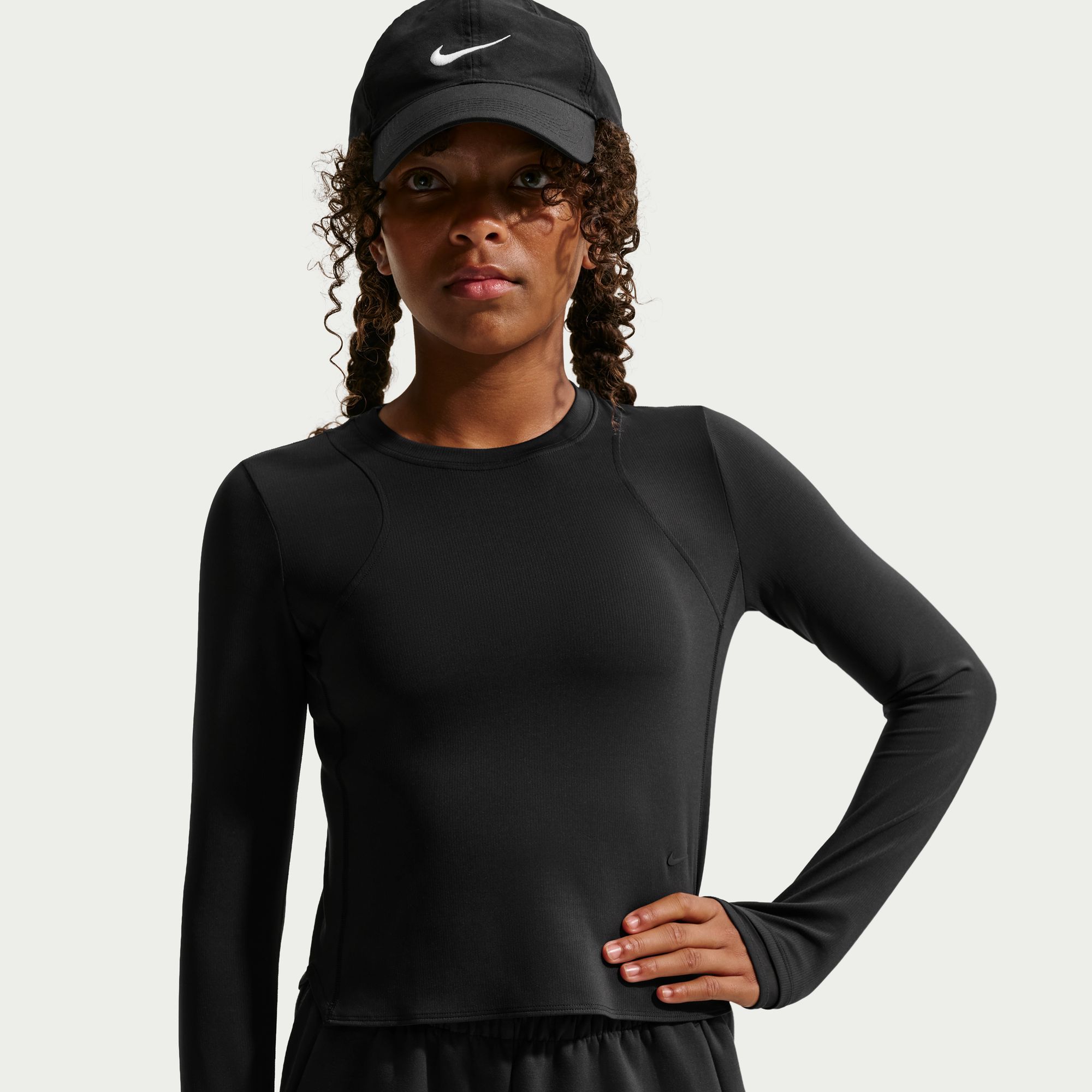 Nike Girls' MAVN Dri-FIT Ribbed Long Sleeve Top product image