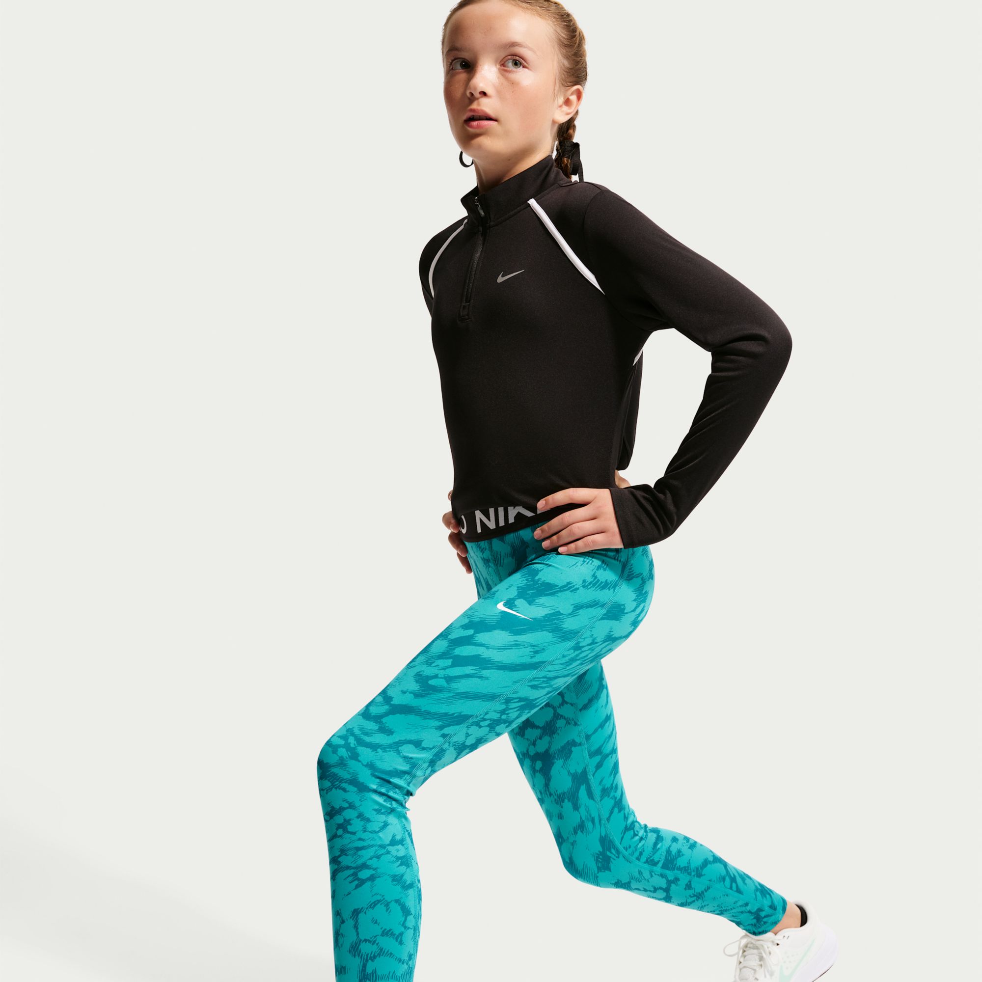 Nike Girls' Pro Dri-FIT Printed Sport Tight product image
