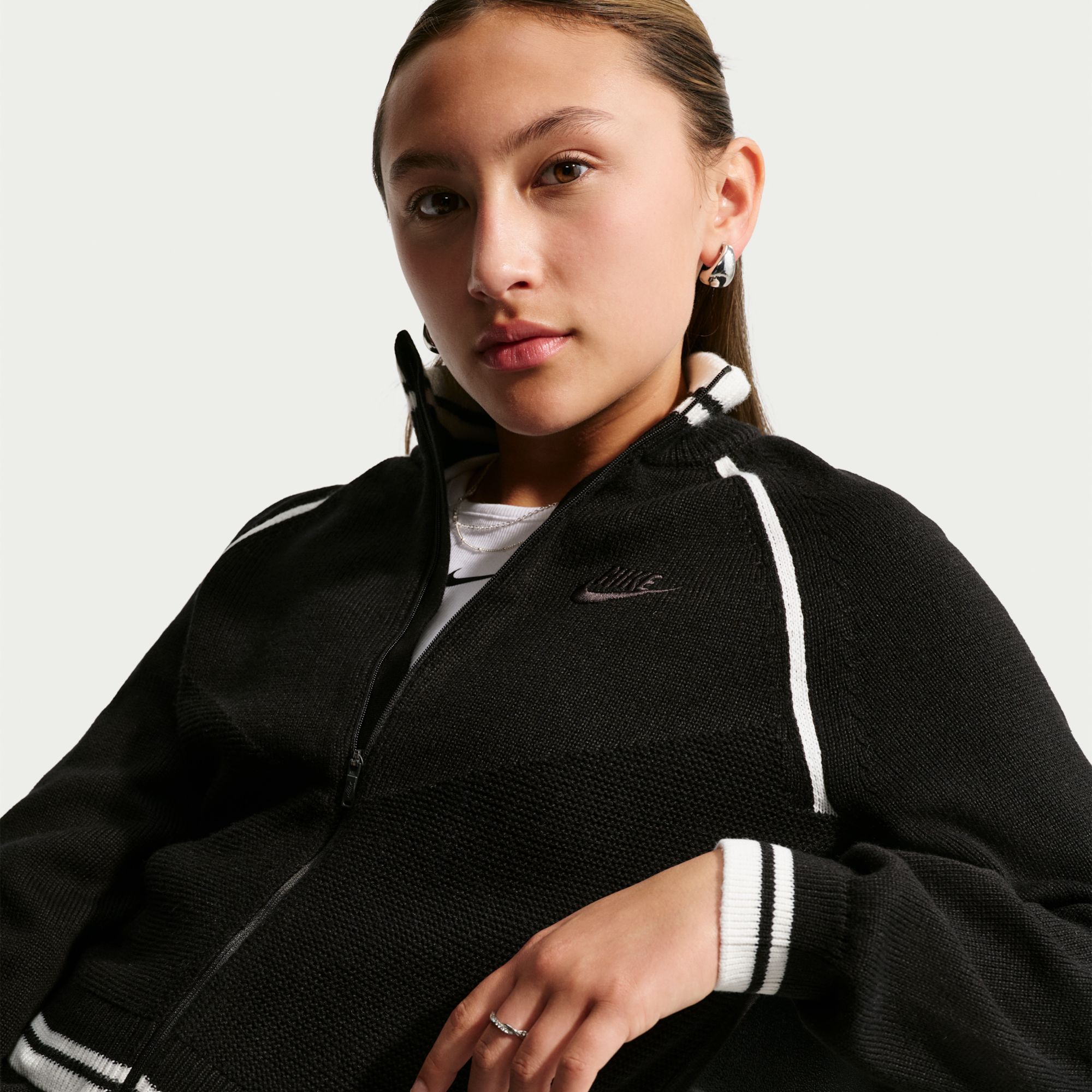 Nike Girls' Sweater Track Jacket product image