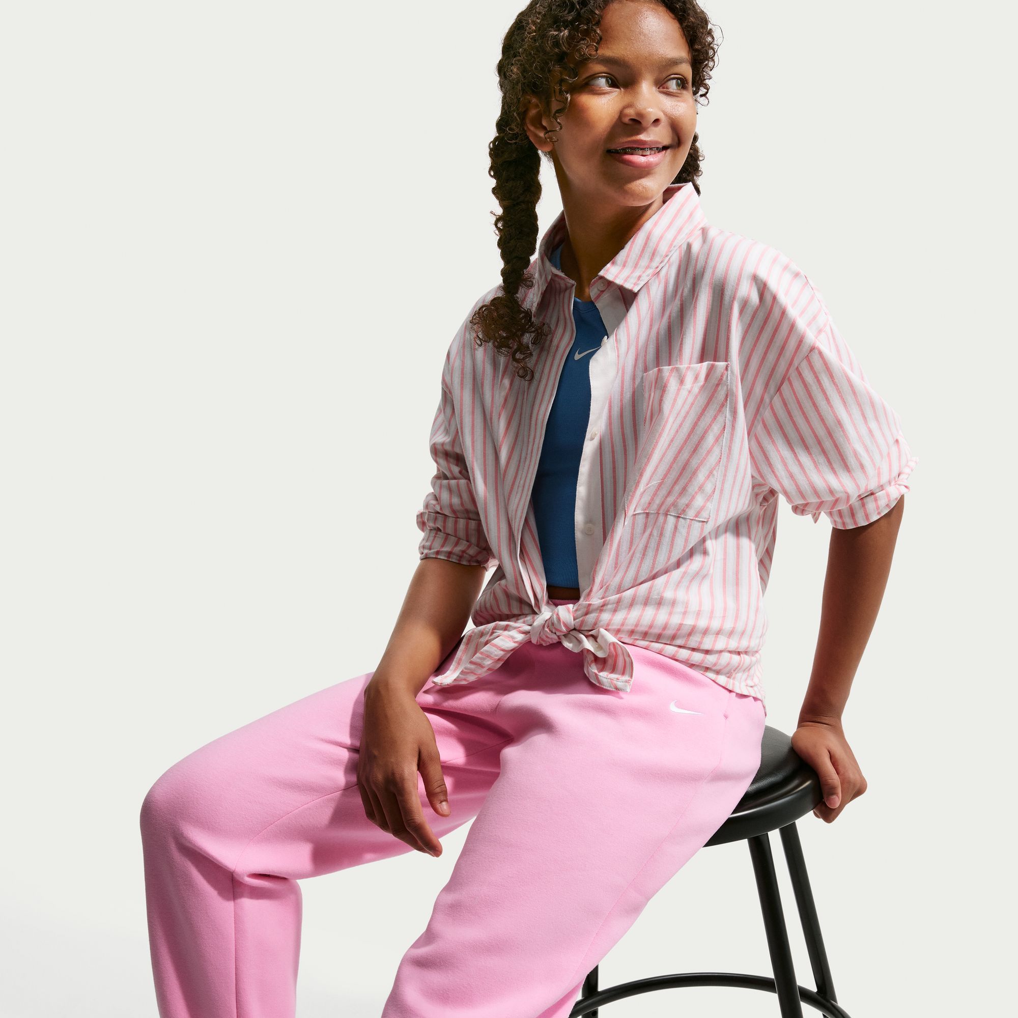 Nike Girls' Studio Fleece Oversized Jogger product image