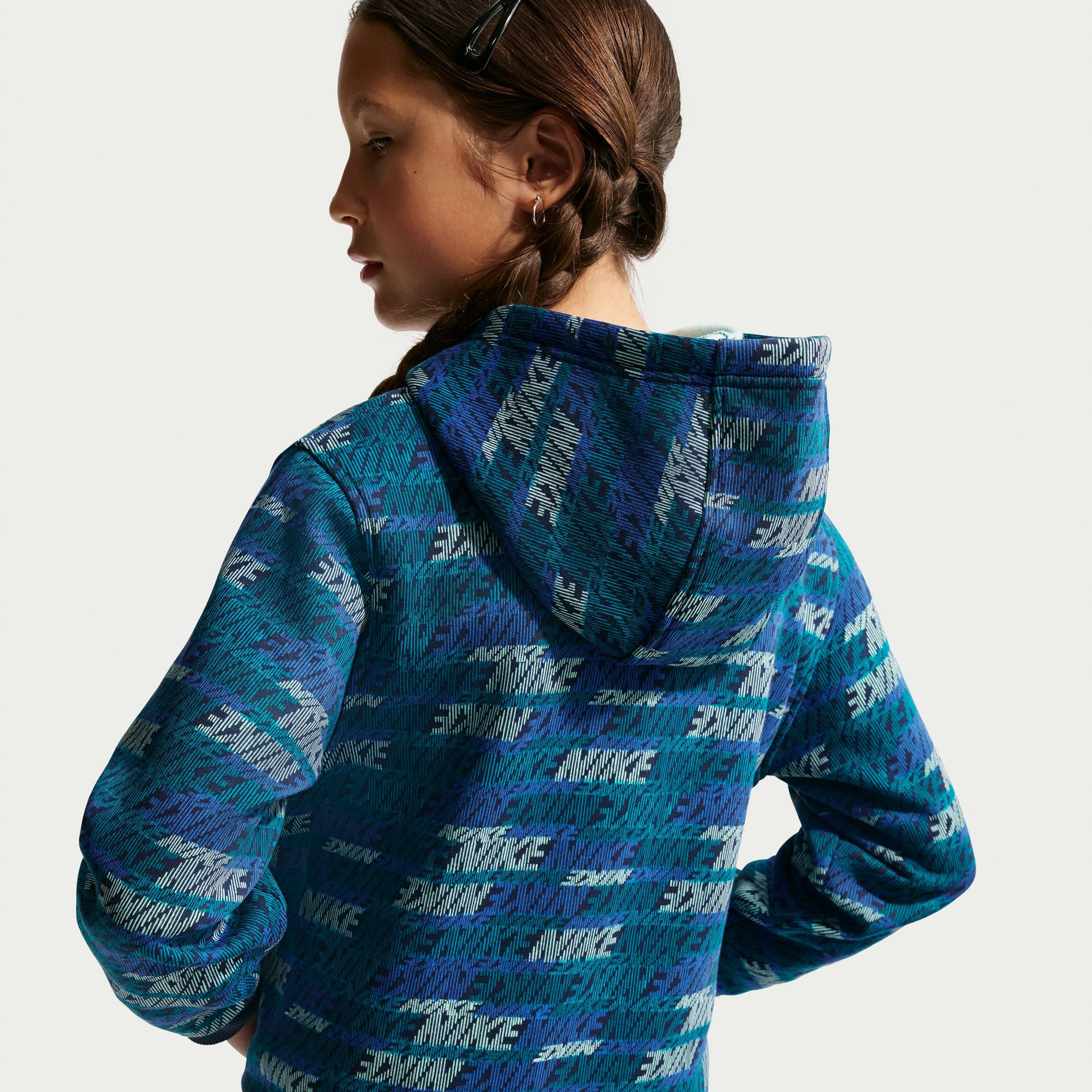 Nike Kids' Sportswear Club Fleece Allover Print Hoodie product image