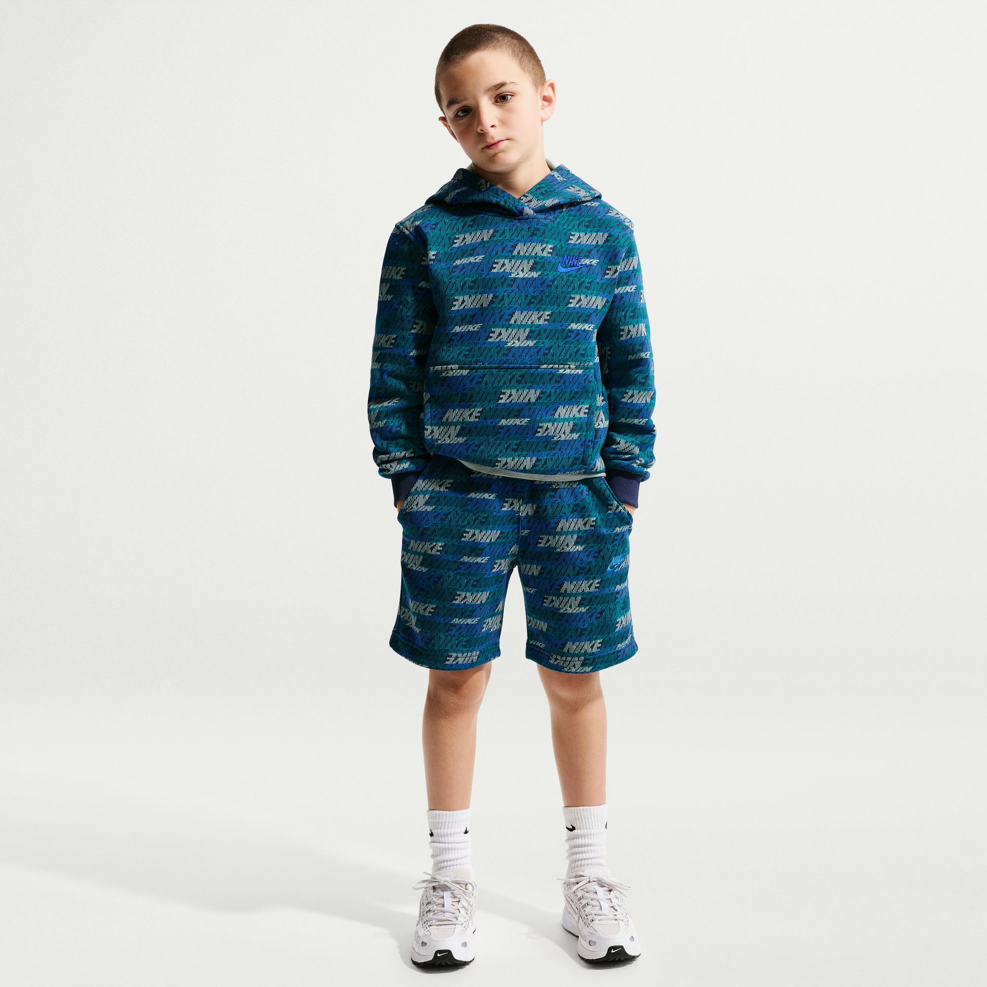 Nike Kids' Sportswear Club Fleece Allover Print Hoodie product image