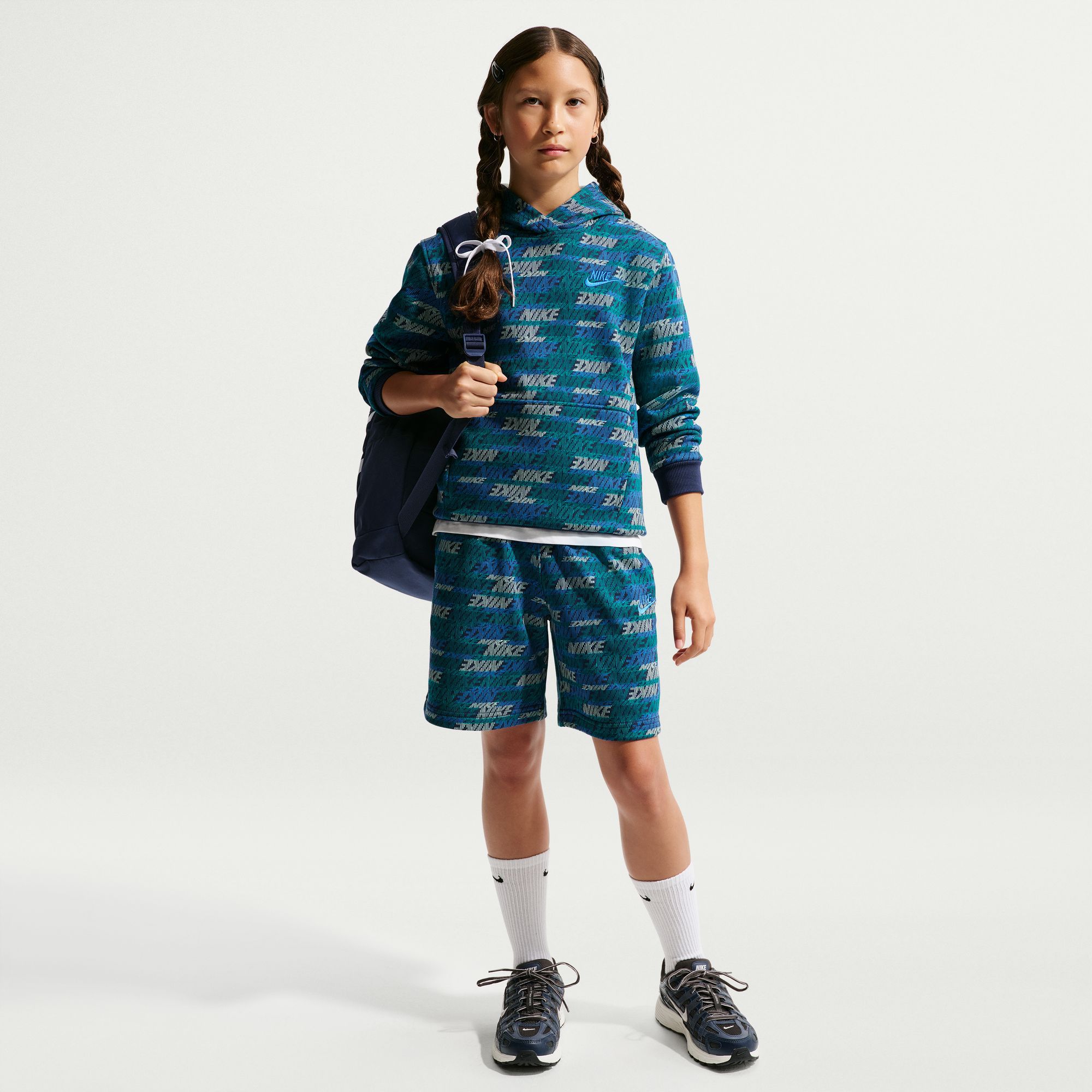 Nike Kids' Sportswear Club Fleece Allover Print Hoodie product image