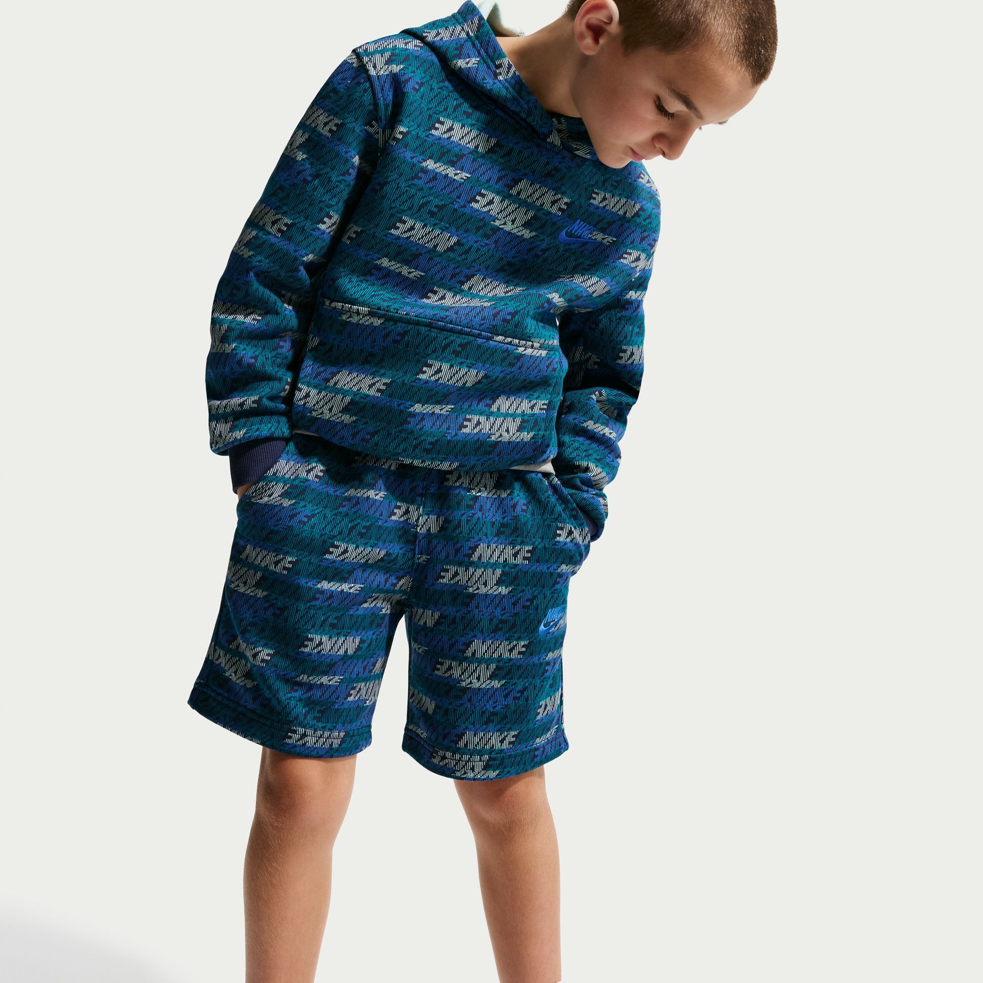 Nike Kids' Sportswear Club Fleece French Terry Printed Short product image