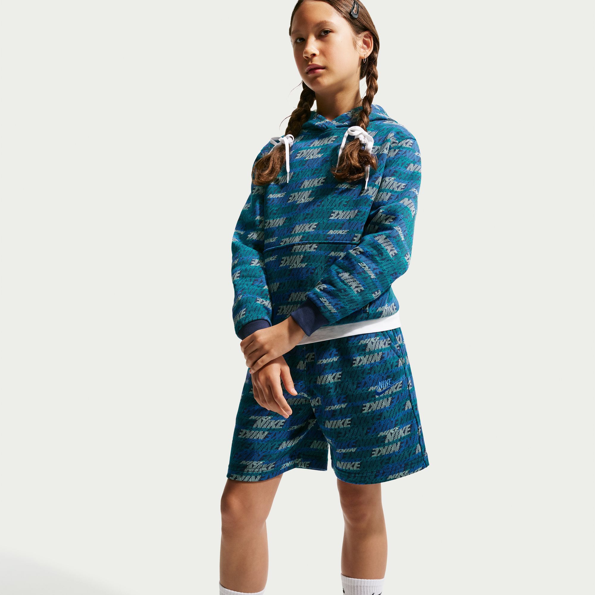 Nike Kids' Sportswear Club Fleece French Terry Printed Short product image