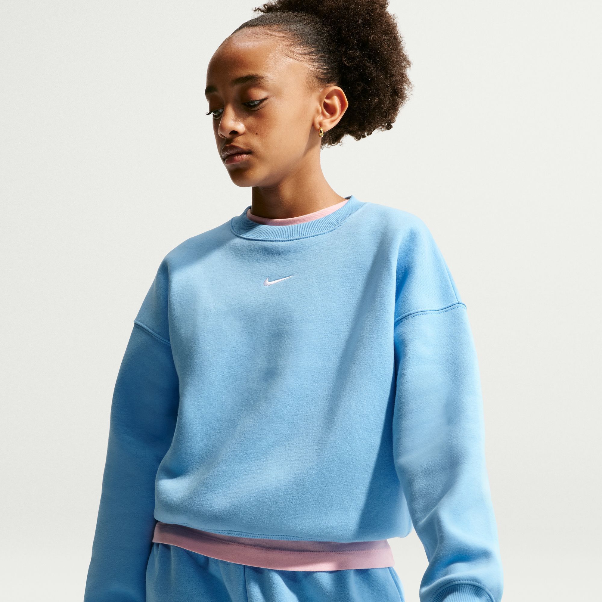 Nike Girls' Studio Fleece Boxy Crew product image