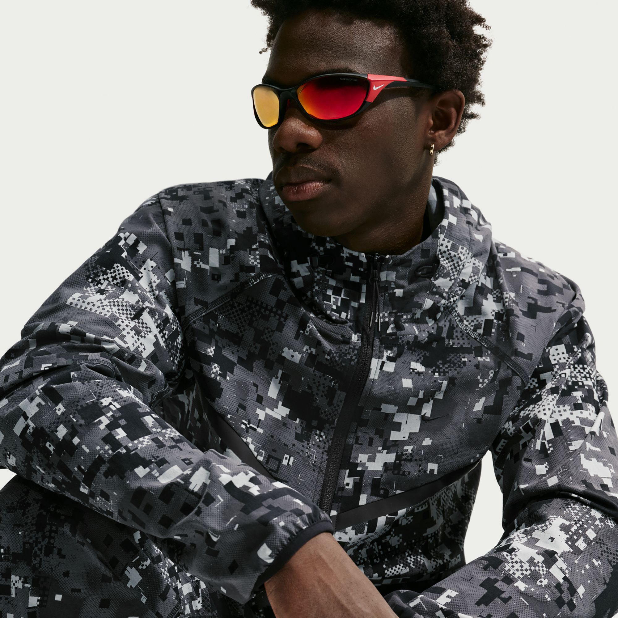 Nike Men's Tech Dri-FIT Woven Windrunner Digital Camo Allover Print Jacket product image