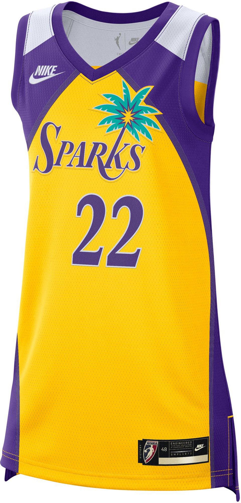 Nike Women's Los Angeles Sparks Yellow 2026 Hardwood Classics Replica Jersey product image