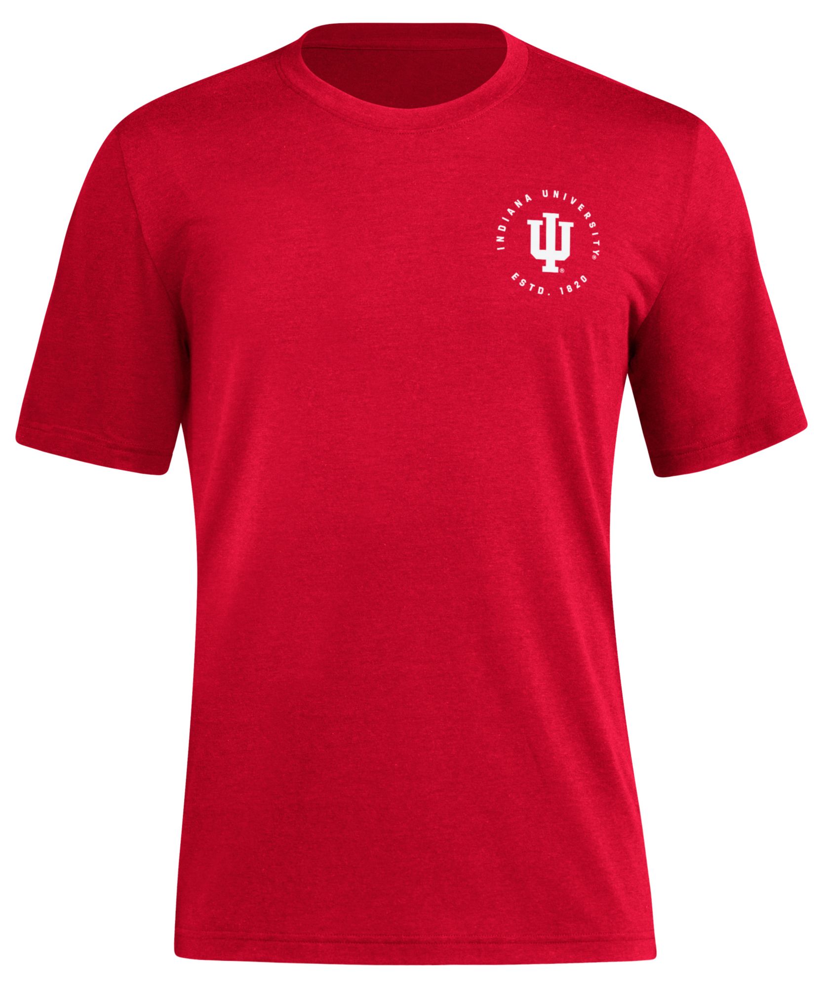 adidas Men's Indiana Hoosiers Red Home Stack T-Shirt product image