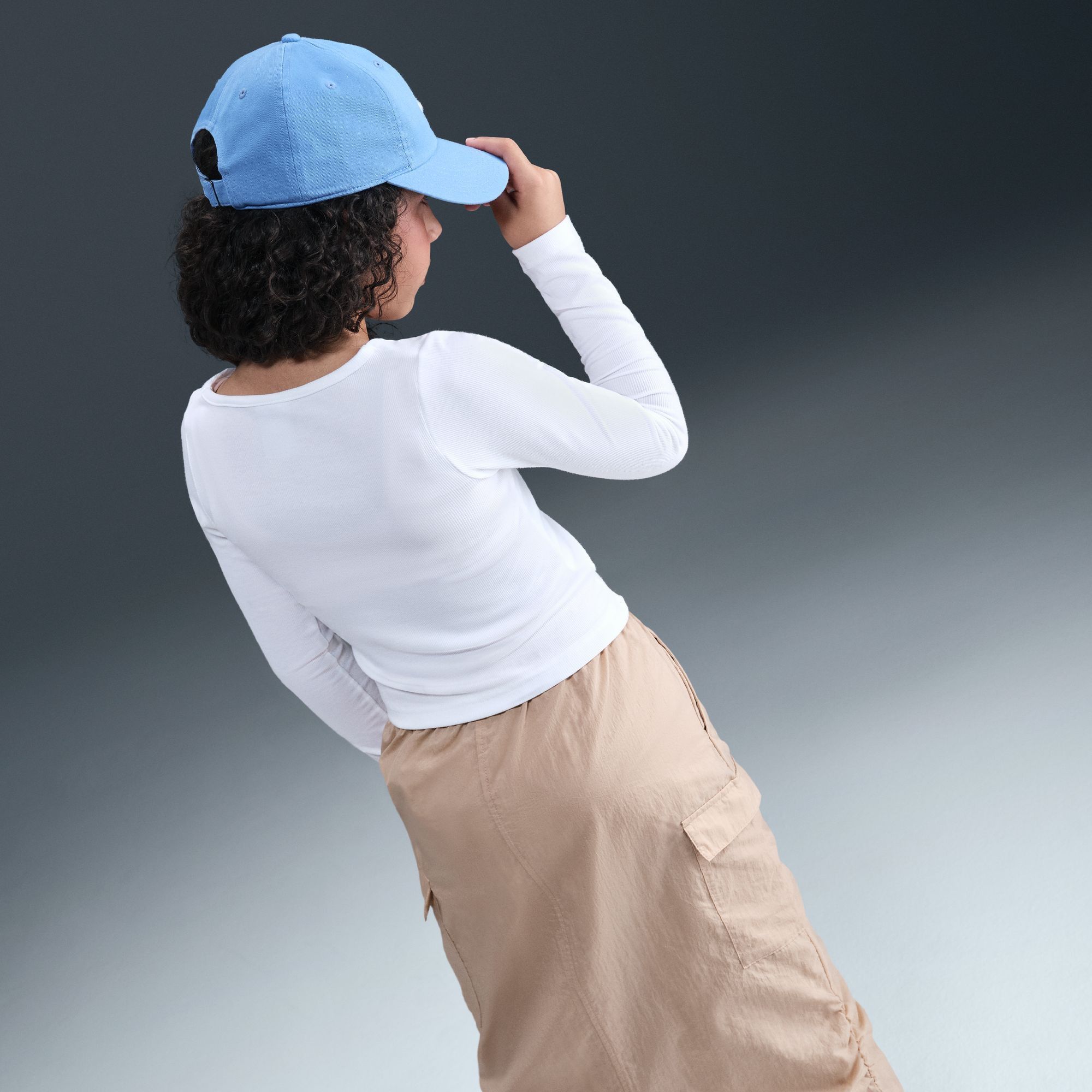 Nike Girls' Sportswear Long Sleeve Square Neck Top product image