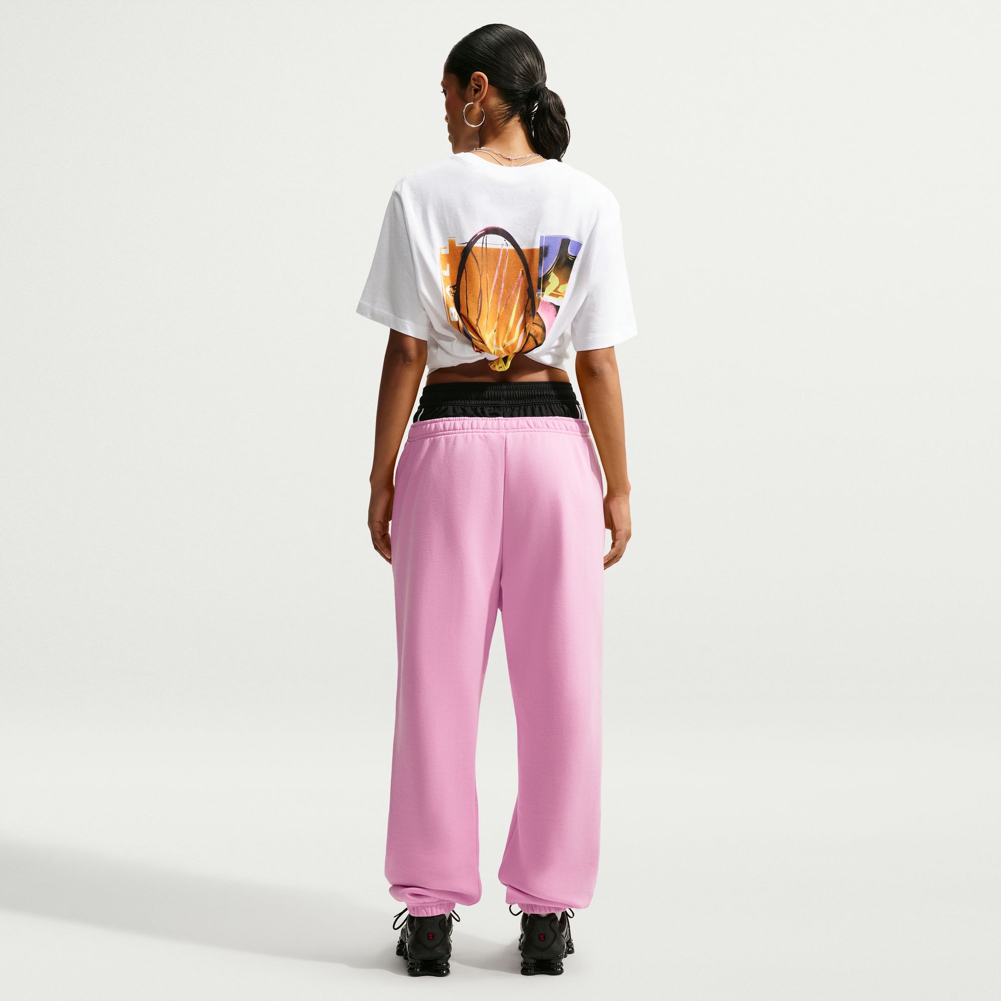 Nike Women's Studio Fleece Medium Weight Oversized Cuffed Pants product image