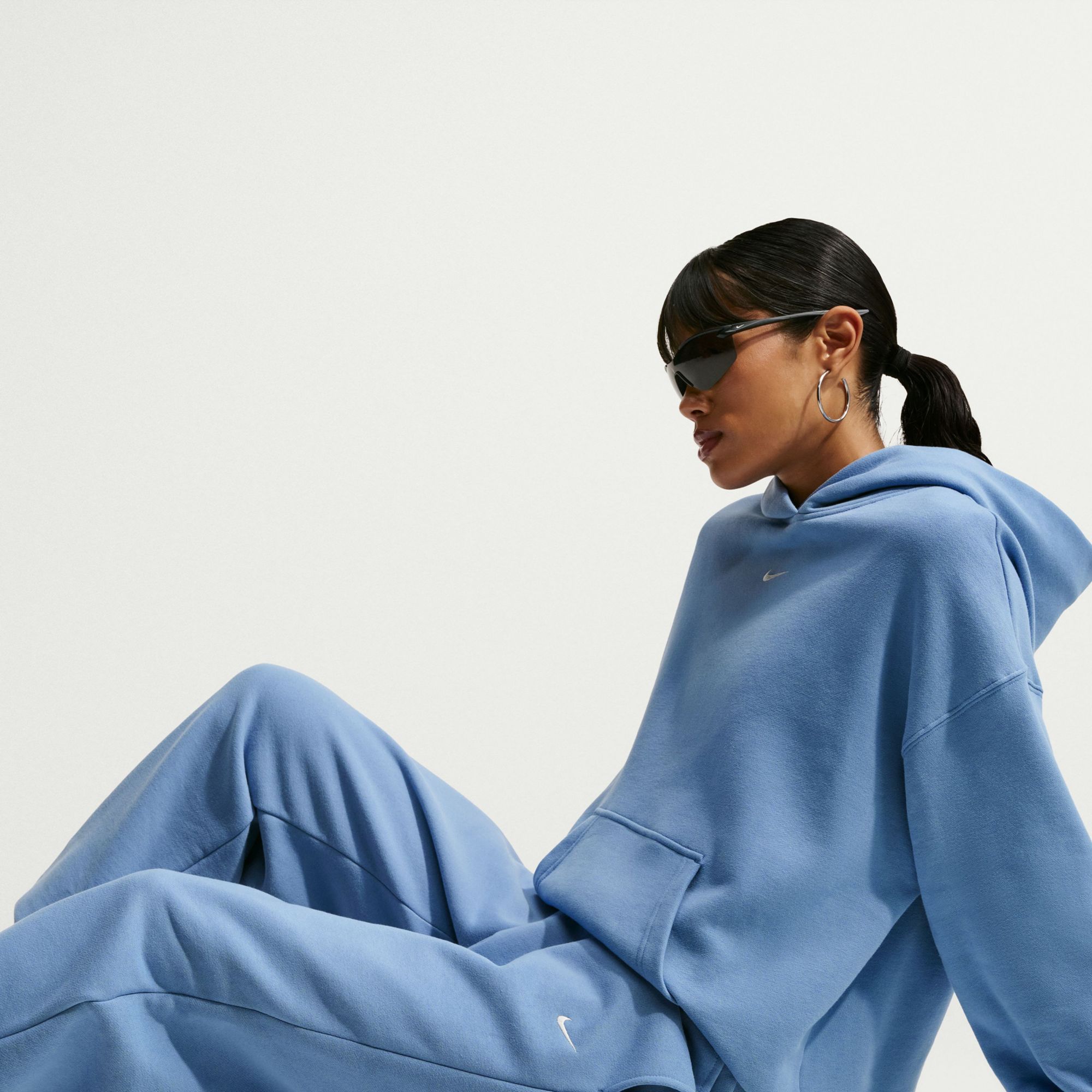Nike Women's Studio Fleece Medium Weight High-Rise Oversized Cuffed Pants product image