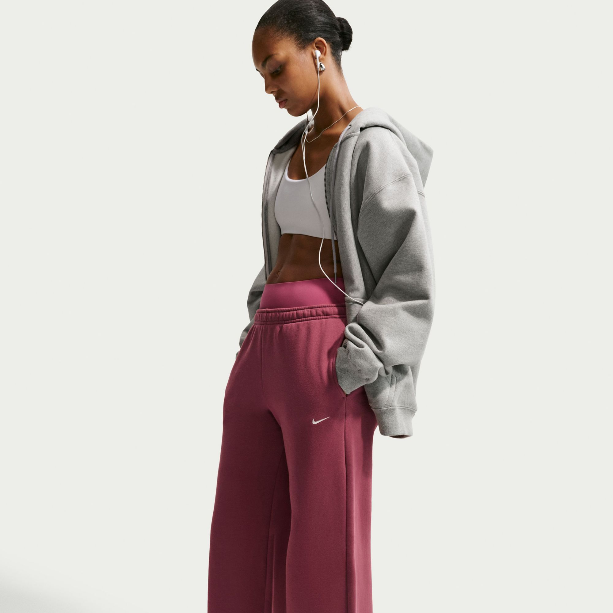 Nike Women's Studio Fleece Wide-Leg Pants product image
