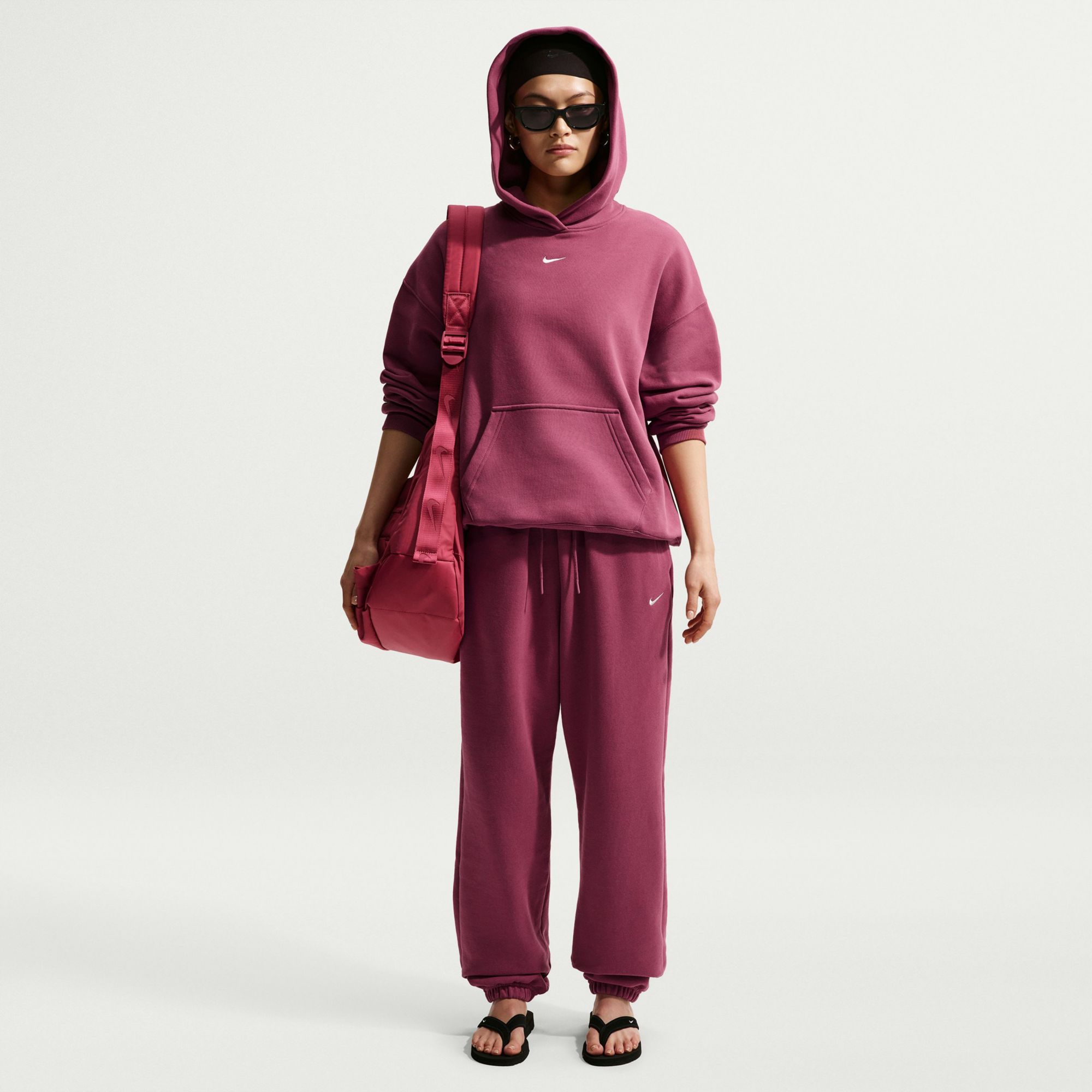 Nike Women's Studio Fleece Medium Weight Oversized Pullover Hoodie product image