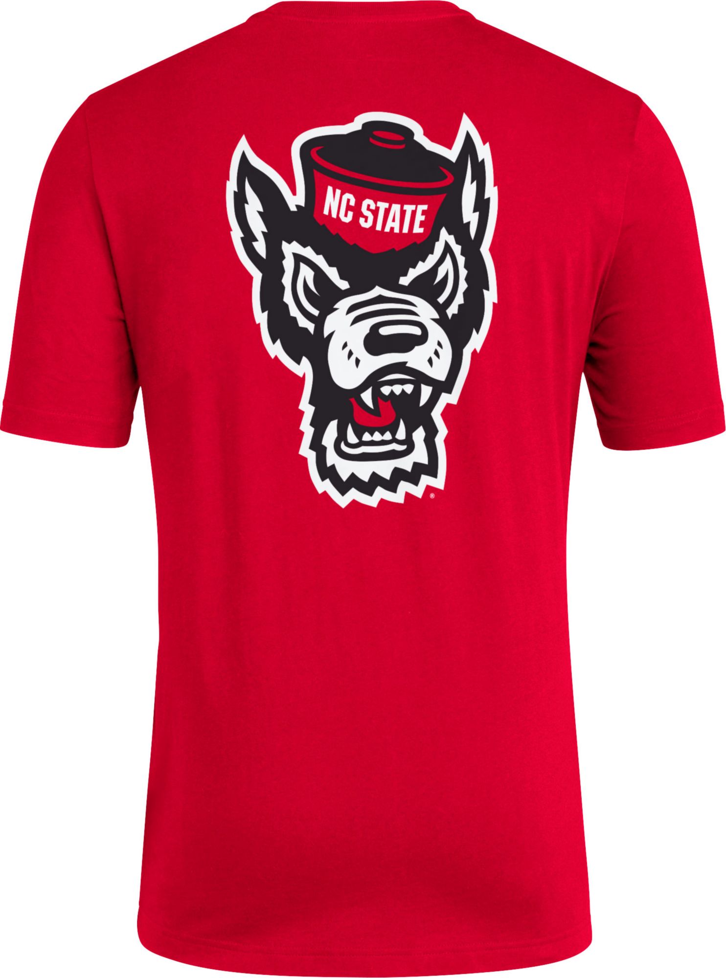 adidas Men's NC State Wolfpack Medium Red Reverse Retro Basketball T-Shirt product image