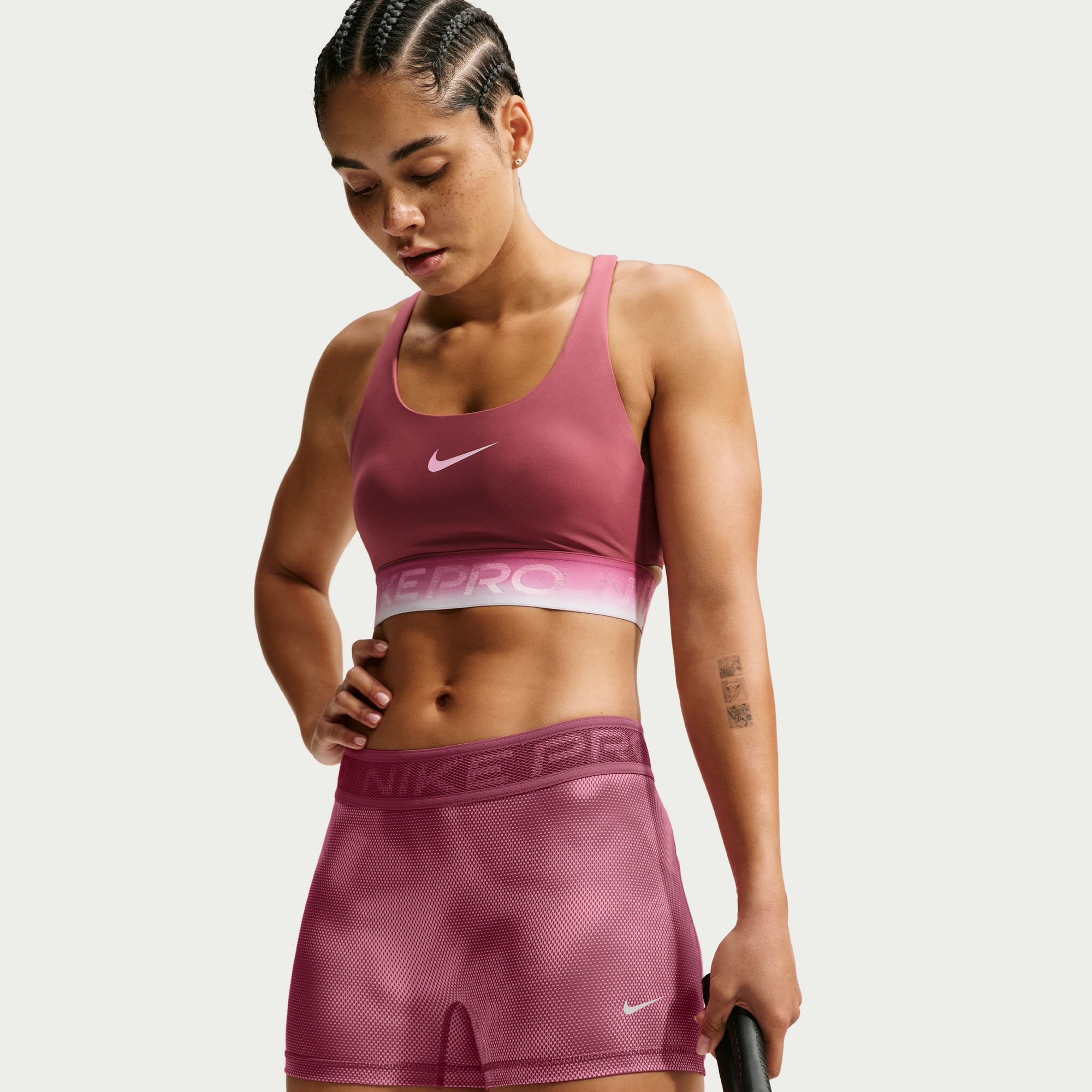 Nike Women's Pro Mid-Rise Printed 3" Shorts product image