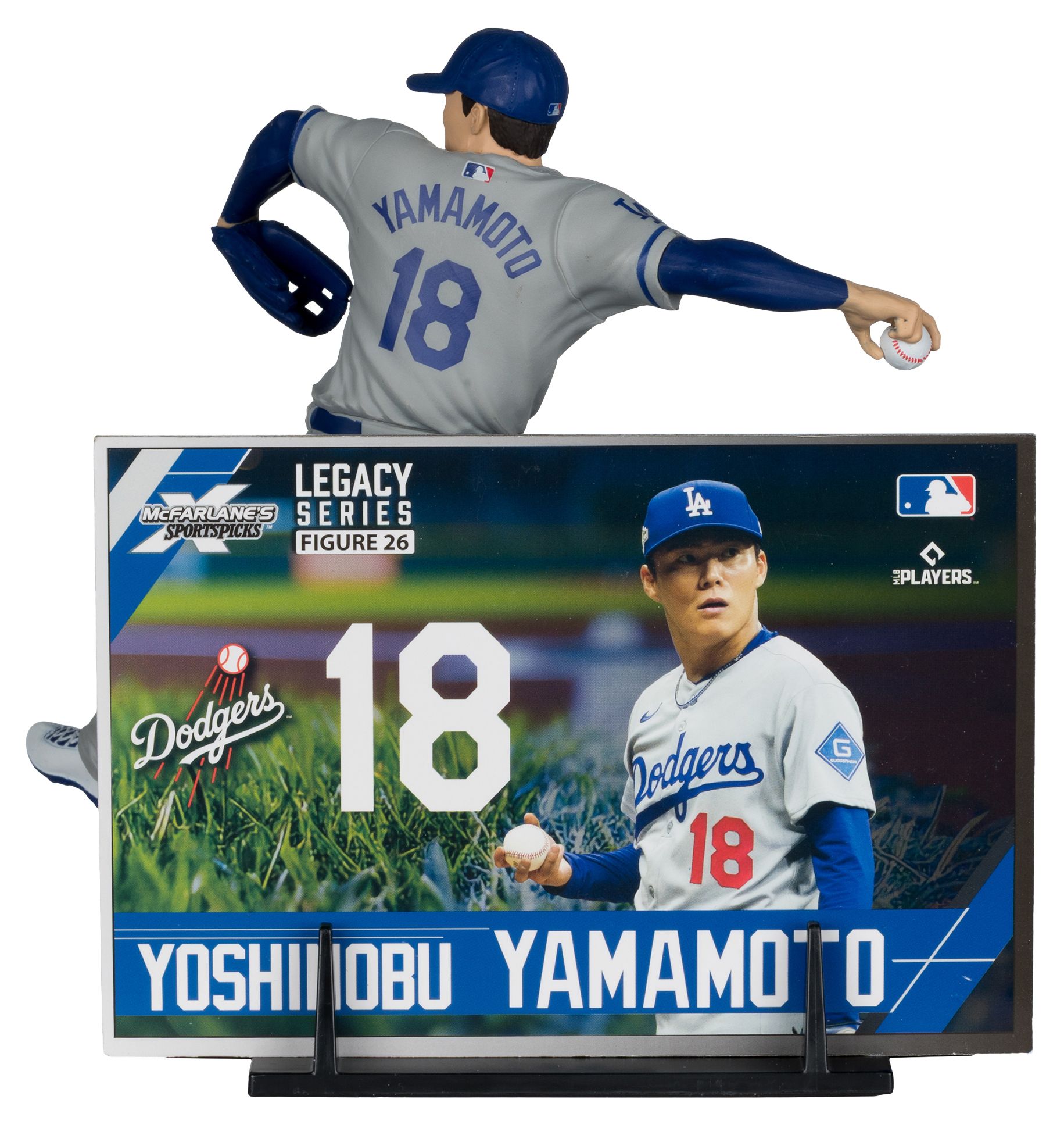 Imports Dragon Los Angeles Dodgers Yoshinobu Yamamoto Posed Figure product image