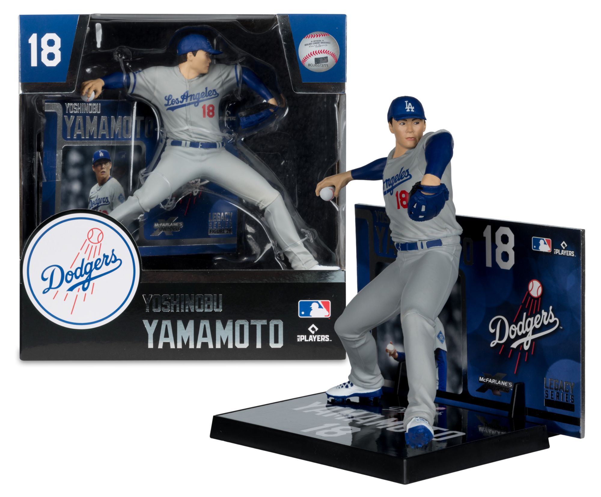 Imports Dragon Los Angeles Dodgers Yoshinobu Yamamoto Posed Figure product image