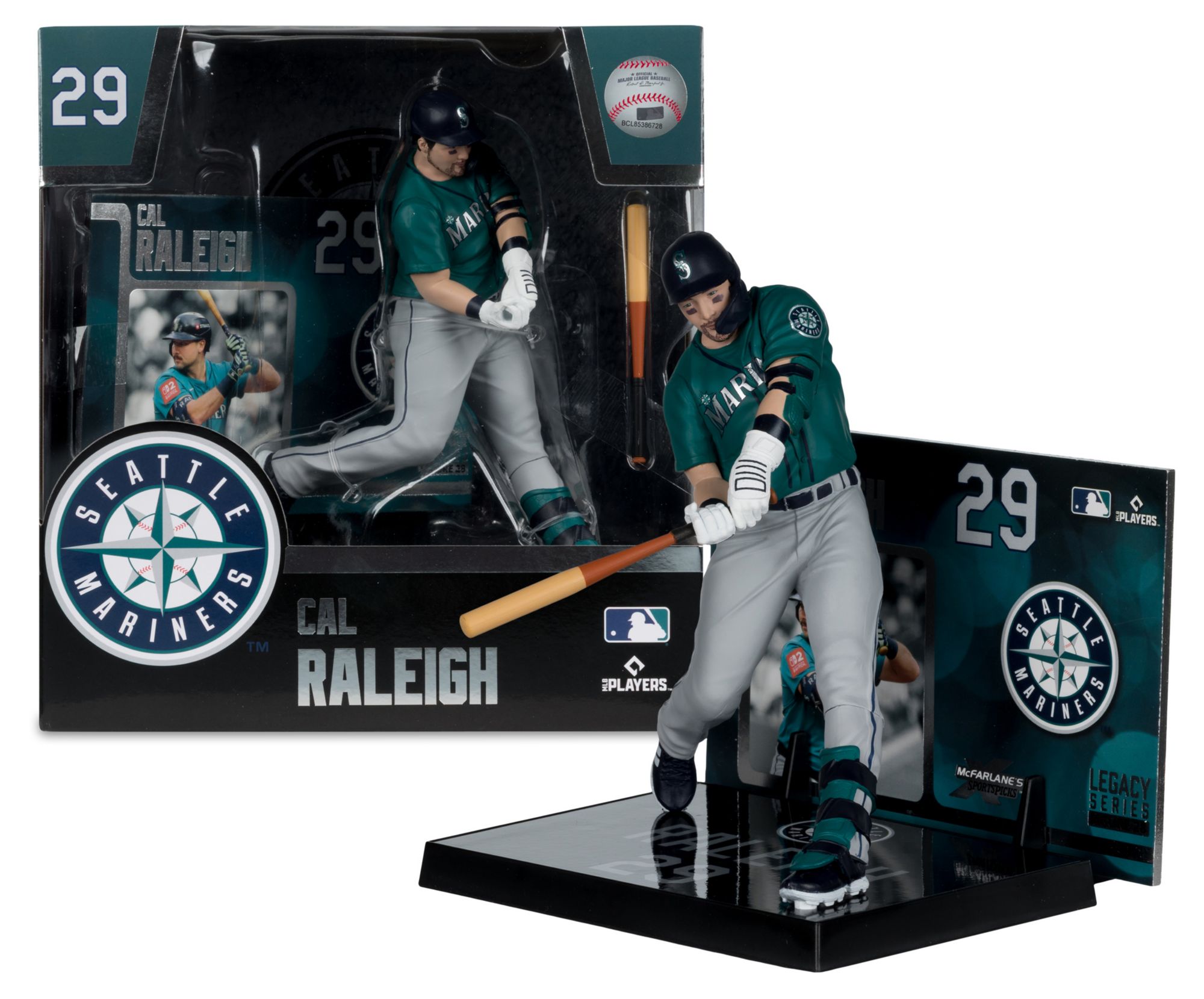 Imports Dragon Seattle Mariners Cal Raleigh Posed Figure product image