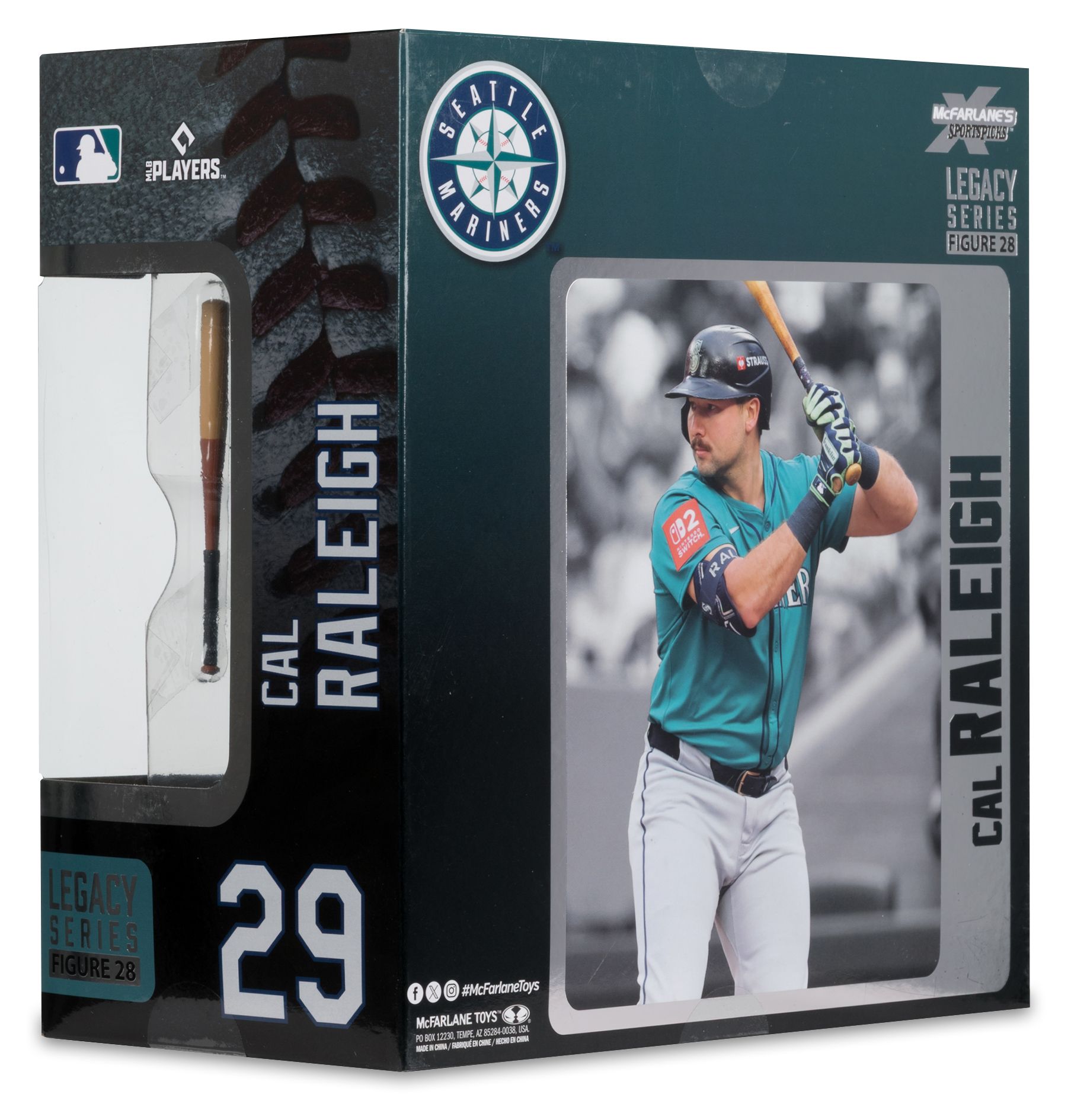 Imports Dragon Seattle Mariners Cal Raleigh Posed Figure product image