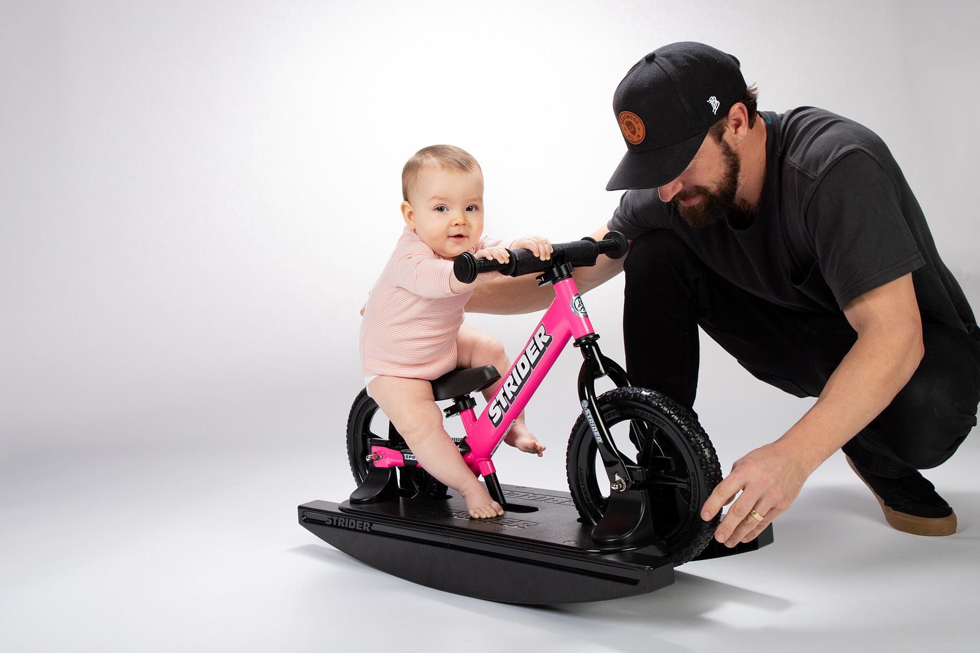 STRIDER Sport 2-in-1 12" Balance Bike and Rocking Base product image