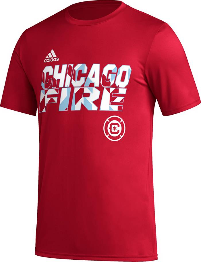 Adidas Authentic MLS CHICAGO FIRE Team Jersey RED sz XL