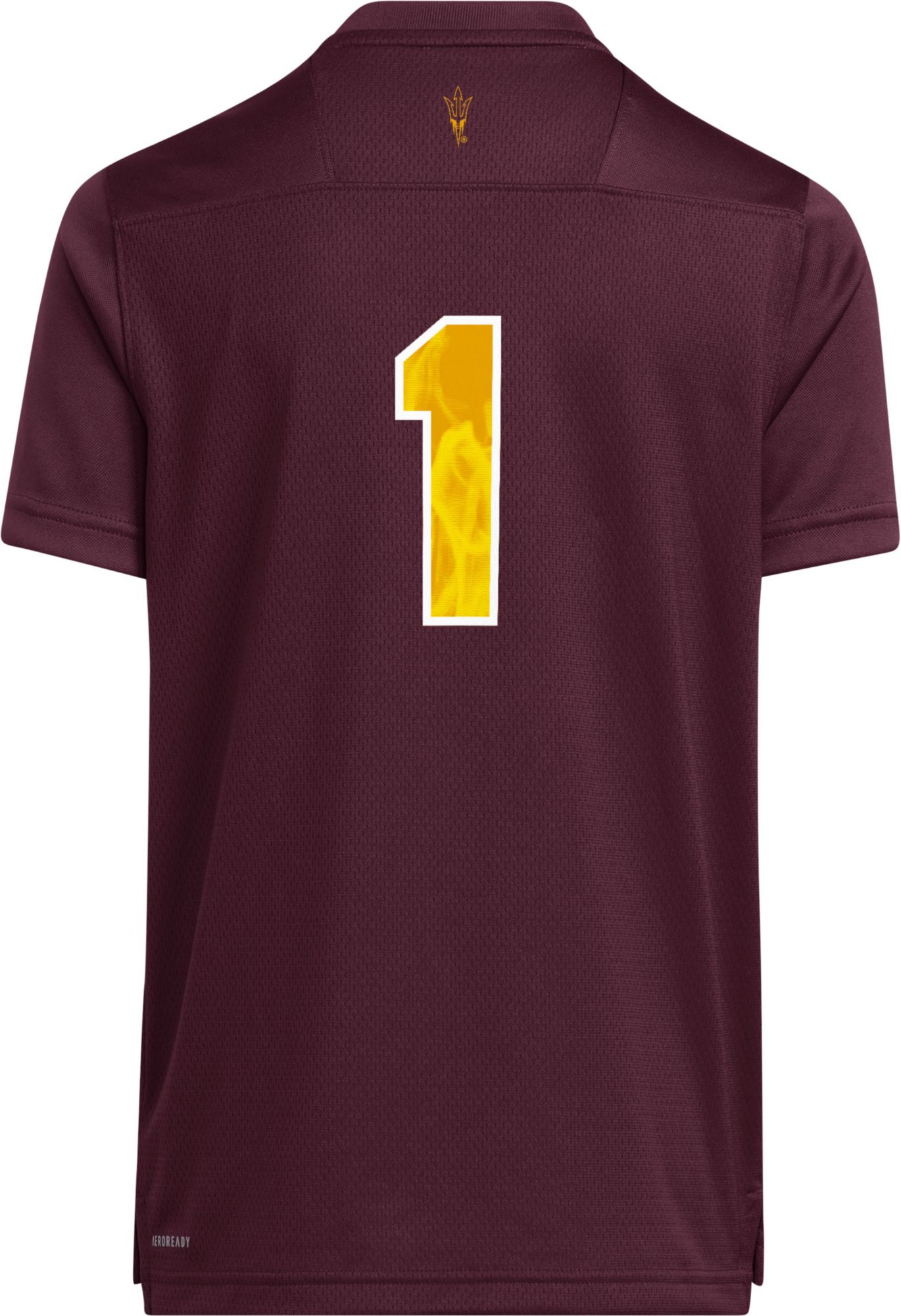 adidas Youth Arizona State Sun Devils Maroon Replica Football Jersey