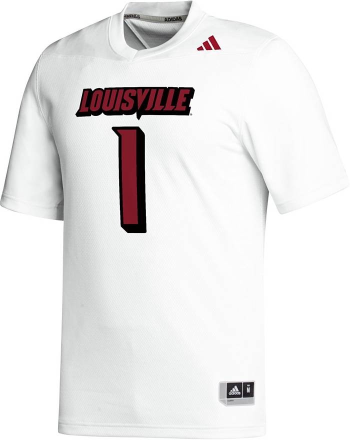 Men's Adidas White Louisville Cardinals Replica Baseball Jersey