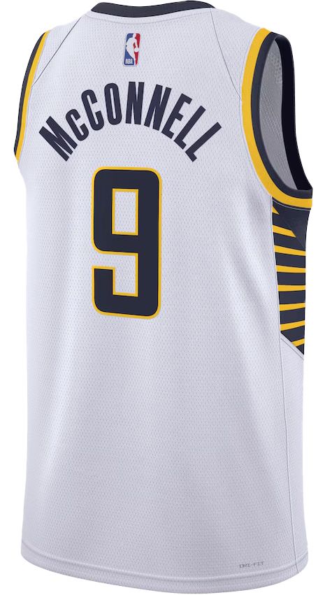 Nike Adult Indiana Pacers T.J. McConnell #9 Swingman Association Jersey product image