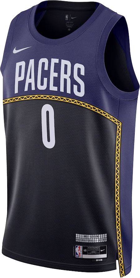Nike Adult 2022-23 City Edition Indiana Pacers Tyrese Haliburton #0 Swingman Jersey product image