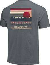Image One Men's Indiana Hoosiers Grey Campus Vintage Stripes T-Shirt product image