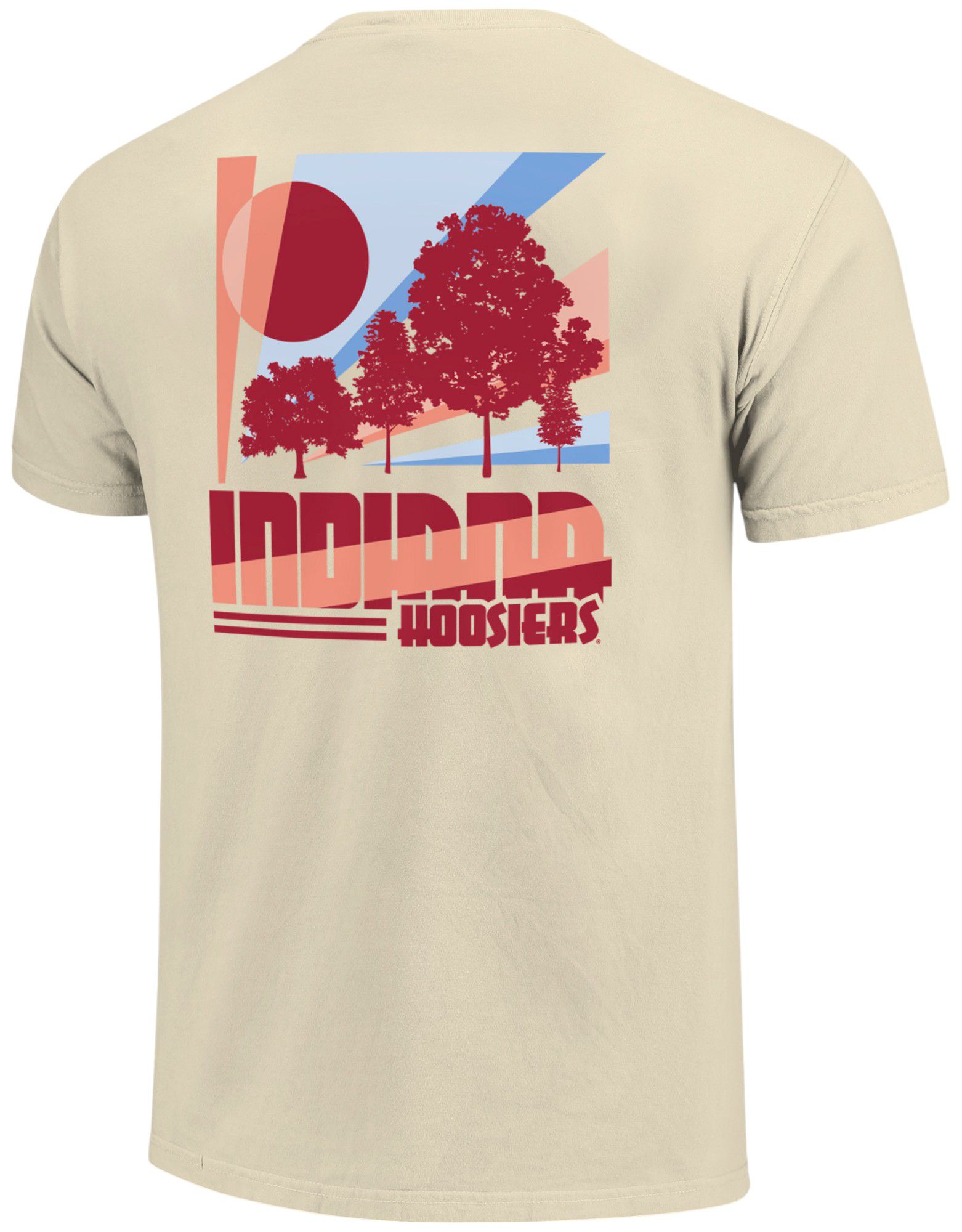 Image One Men's Indiana Hoosiers Ivory Retro Logo T-Shirt product image
