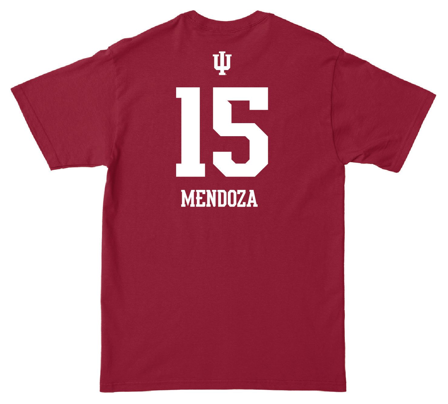 Campus Ink Men's Indiana Hoosiers Fernando Mendoza #15 Crimson T-Shirt product image