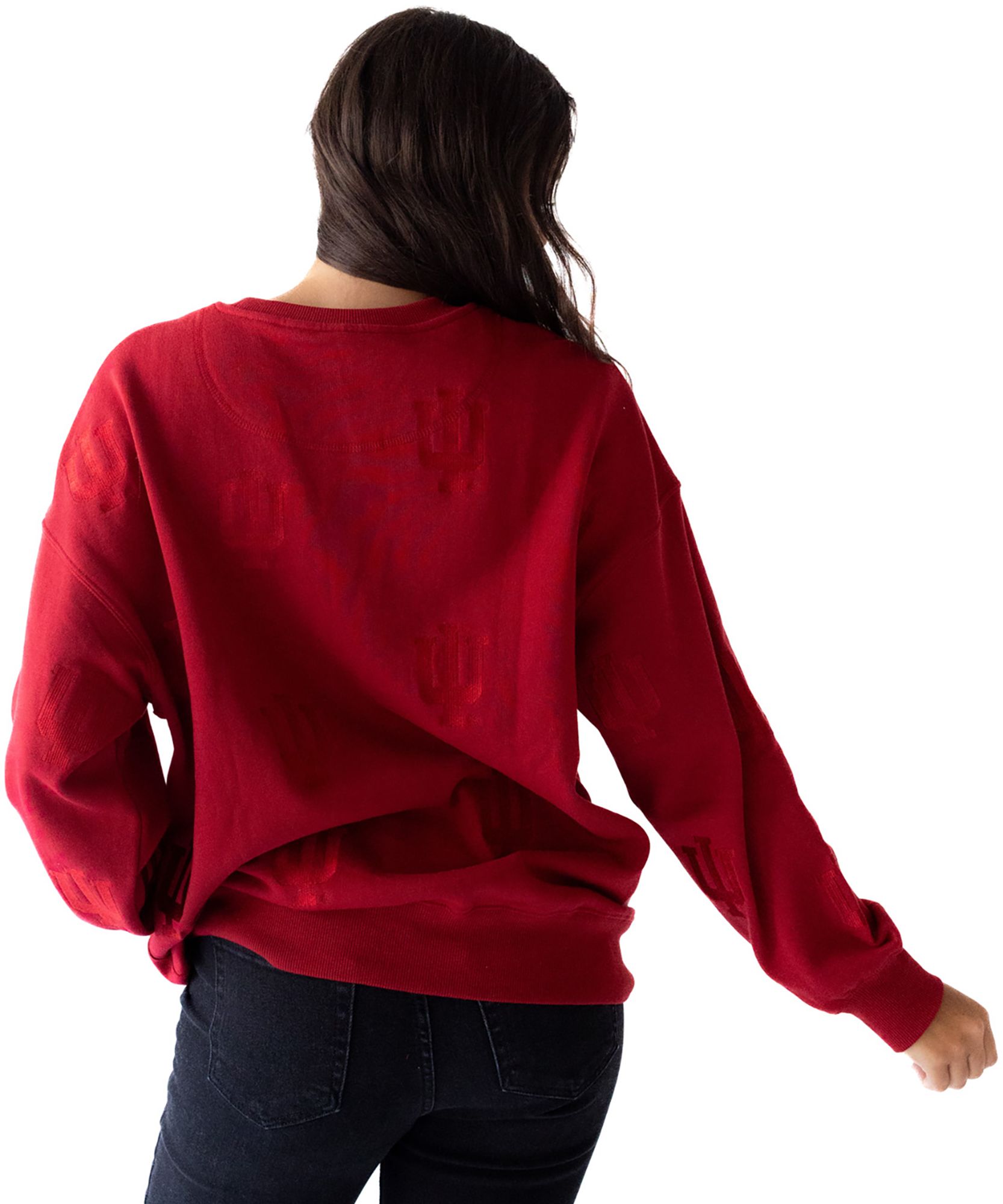 Gameday Social Women's Indiana Hoosiers Crimson Lantern Crewneck Sweatshirt product image