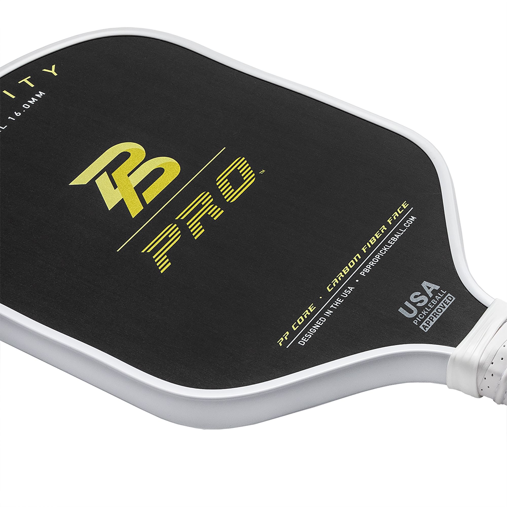 PB Pro Infinity Arch XL 16.0 mm Raw Carbon Fiber Pickleball Paddle product image