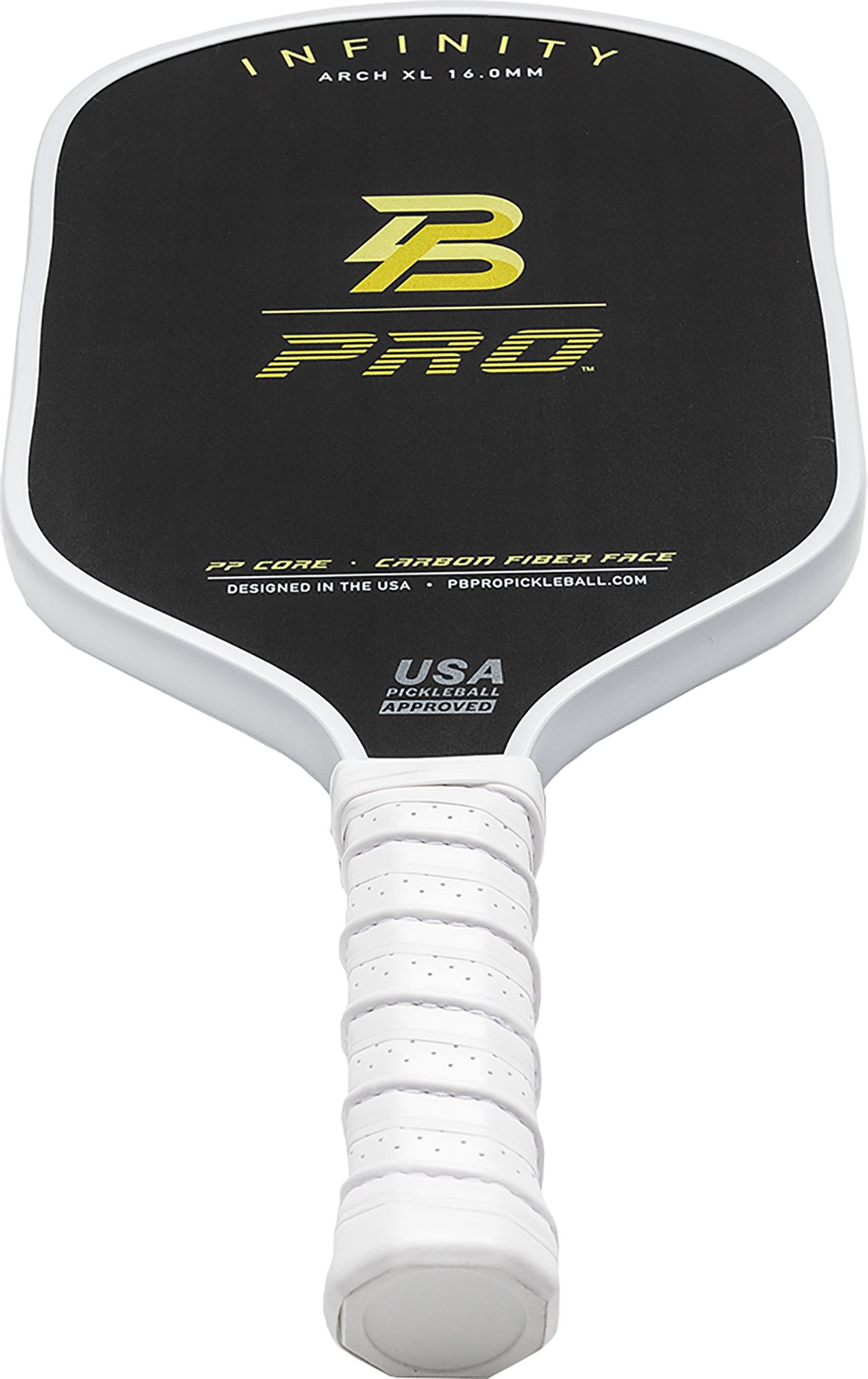PB Pro Infinity Arch XL 16.0 mm Raw Carbon Fiber Pickleball Paddle product image