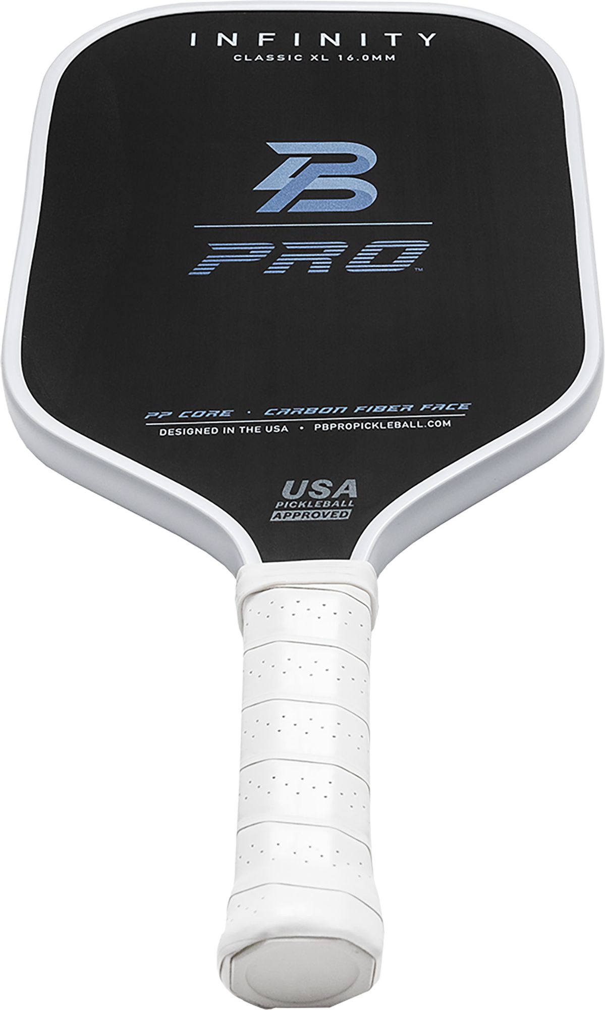 PB Pro Infinity Classic XL 16.0 mm Raw Carbon Fiber Pickleball Paddle product image