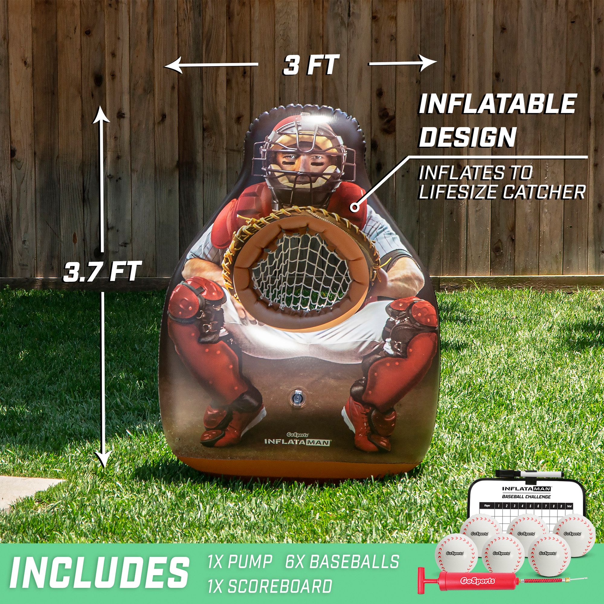GoSports INFLATAMAN Baseball Challenge product image