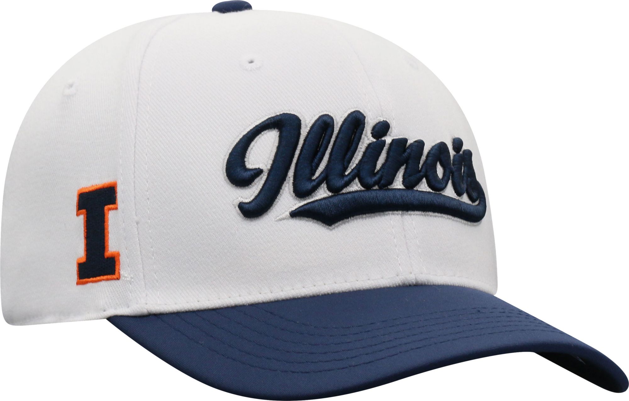 Top of the World Men's Illinois Fighting Illini Infield 1Fit Flex White Hat product image