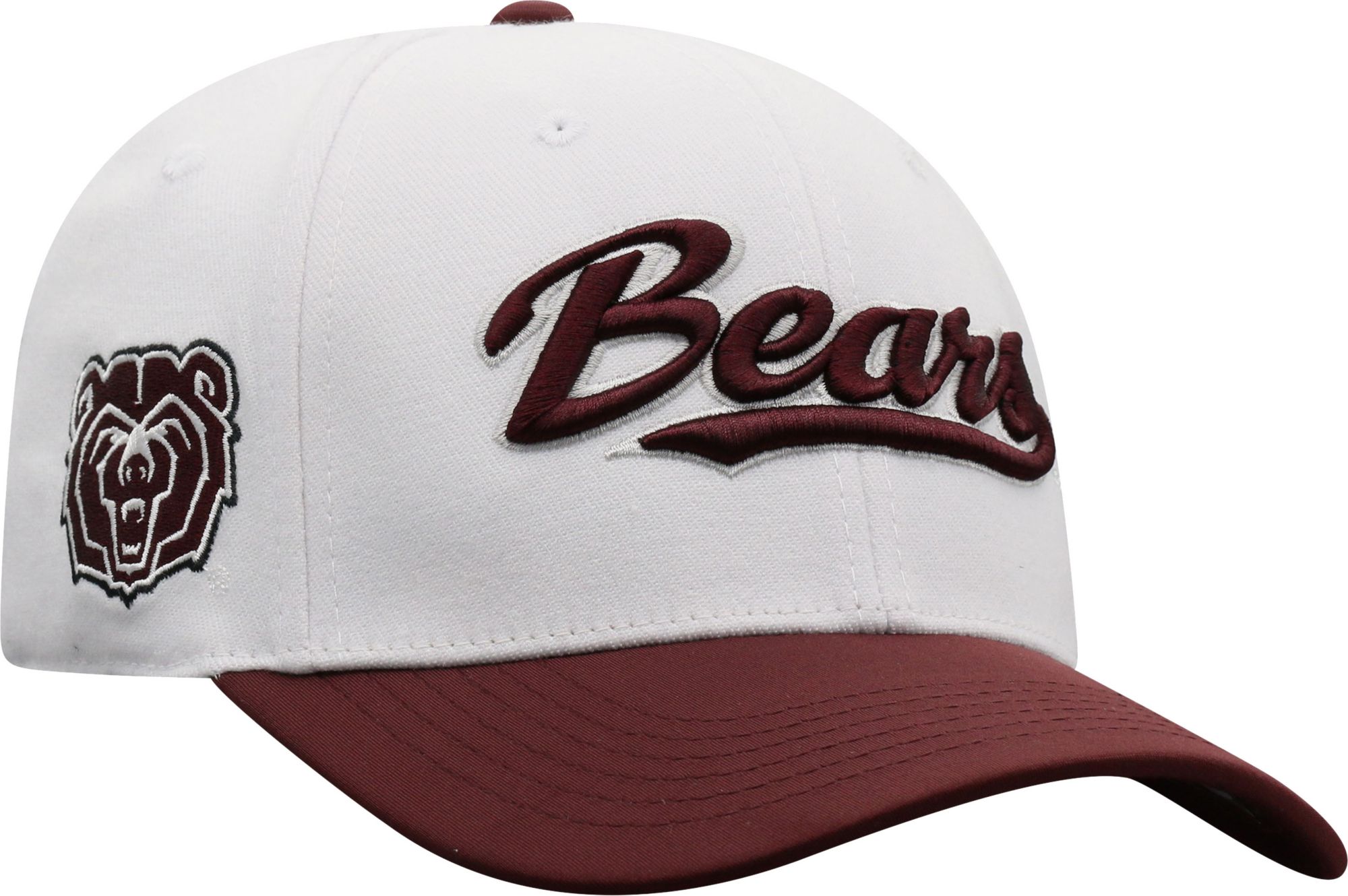 Top of the World Men's Missouri State Bears Infield 1Fit Flex White Hat product image