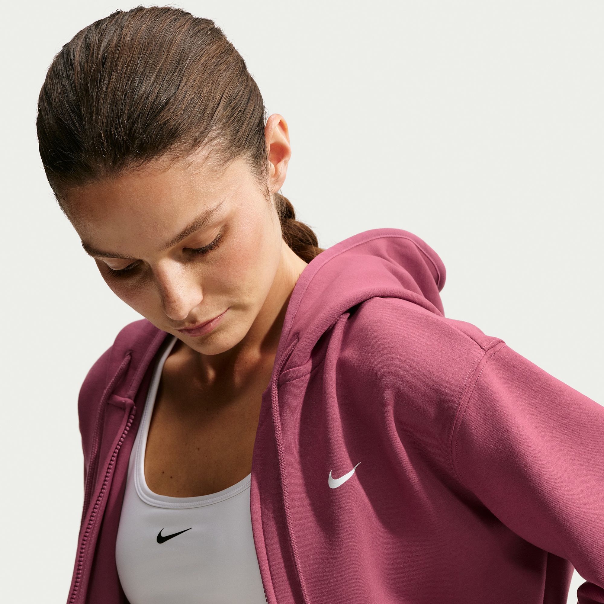 Nike Women's Studio Fleece Sport Full-Zip Hoodie product image