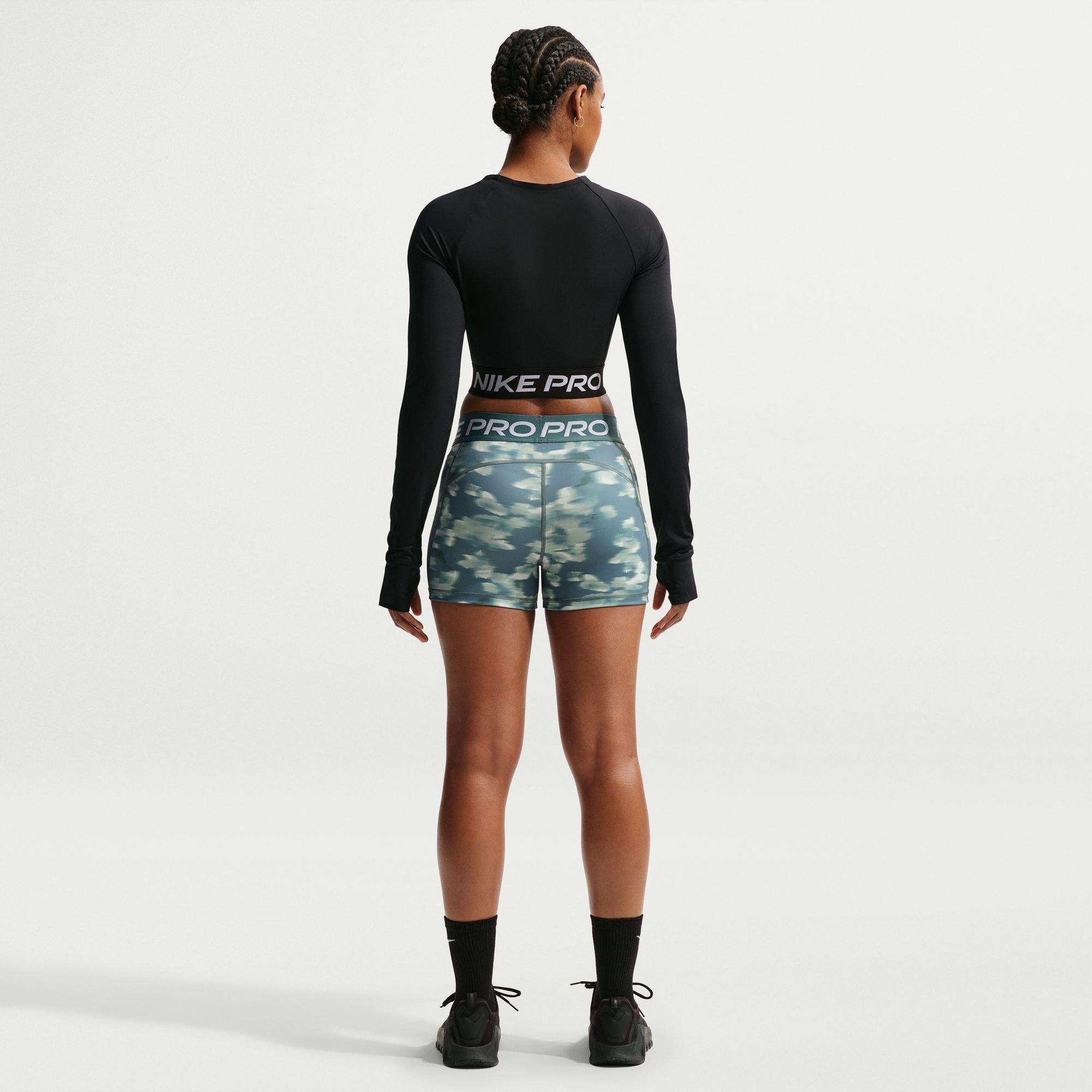 Nike Women's Pro 3" Mid-Rise Printed Biker Shorts product image