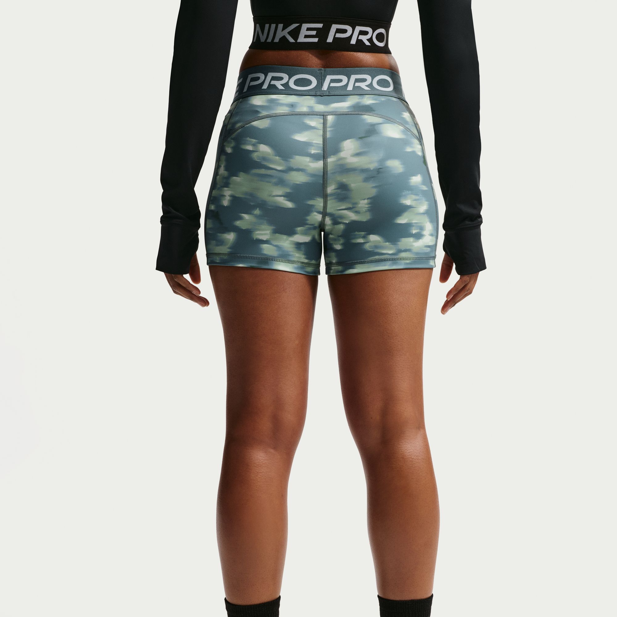 Nike Women's Pro 3" Mid-Rise Printed Biker Shorts product image