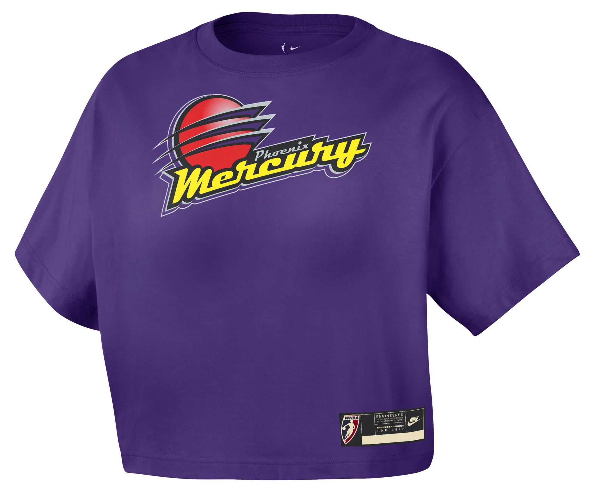 Nike Women's Phoenix Mercury Purple 2026 Hardwood Classics Cropped T-Shirt product image