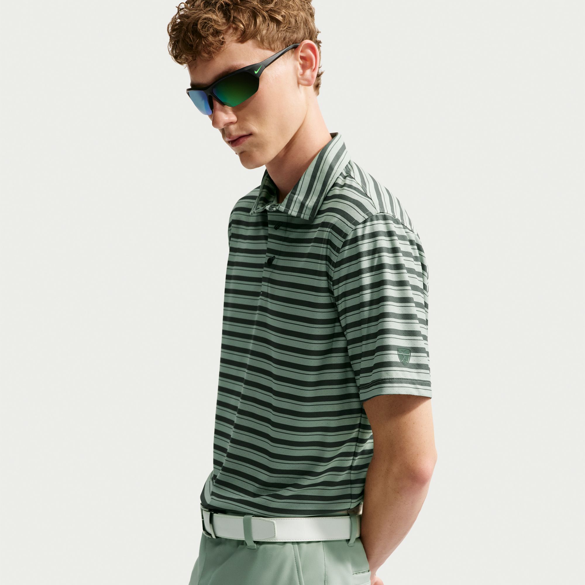 Nike Men's Tailored Performance Dri-FIT Stripe Short Sleeve Golf Polo product image