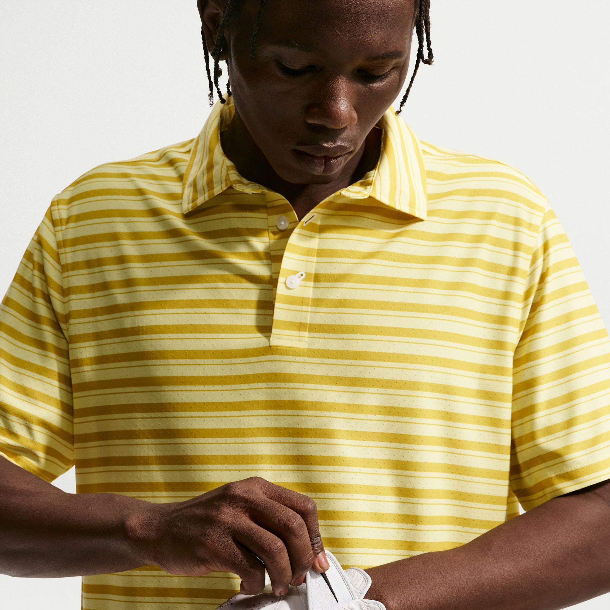Nike Men's Tailored Performance Dri-FIT Stripe Short Sleeve Golf Polo product image