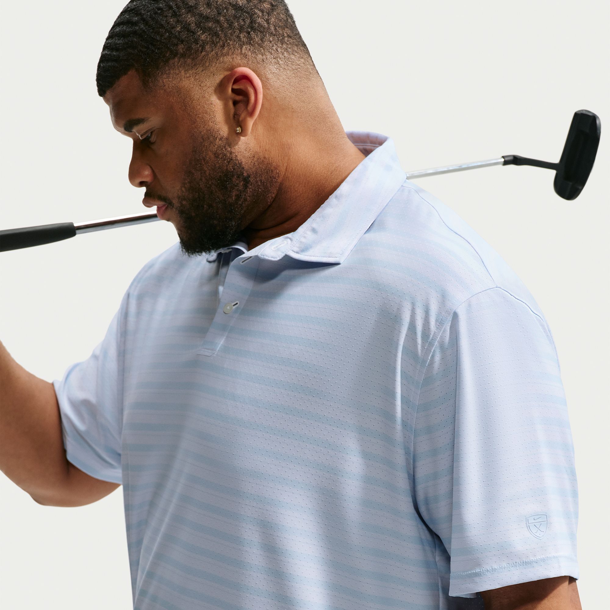 Nike Men's Tailored Performance Dri-FIT Stripe Short Sleeve Golf Polo product image